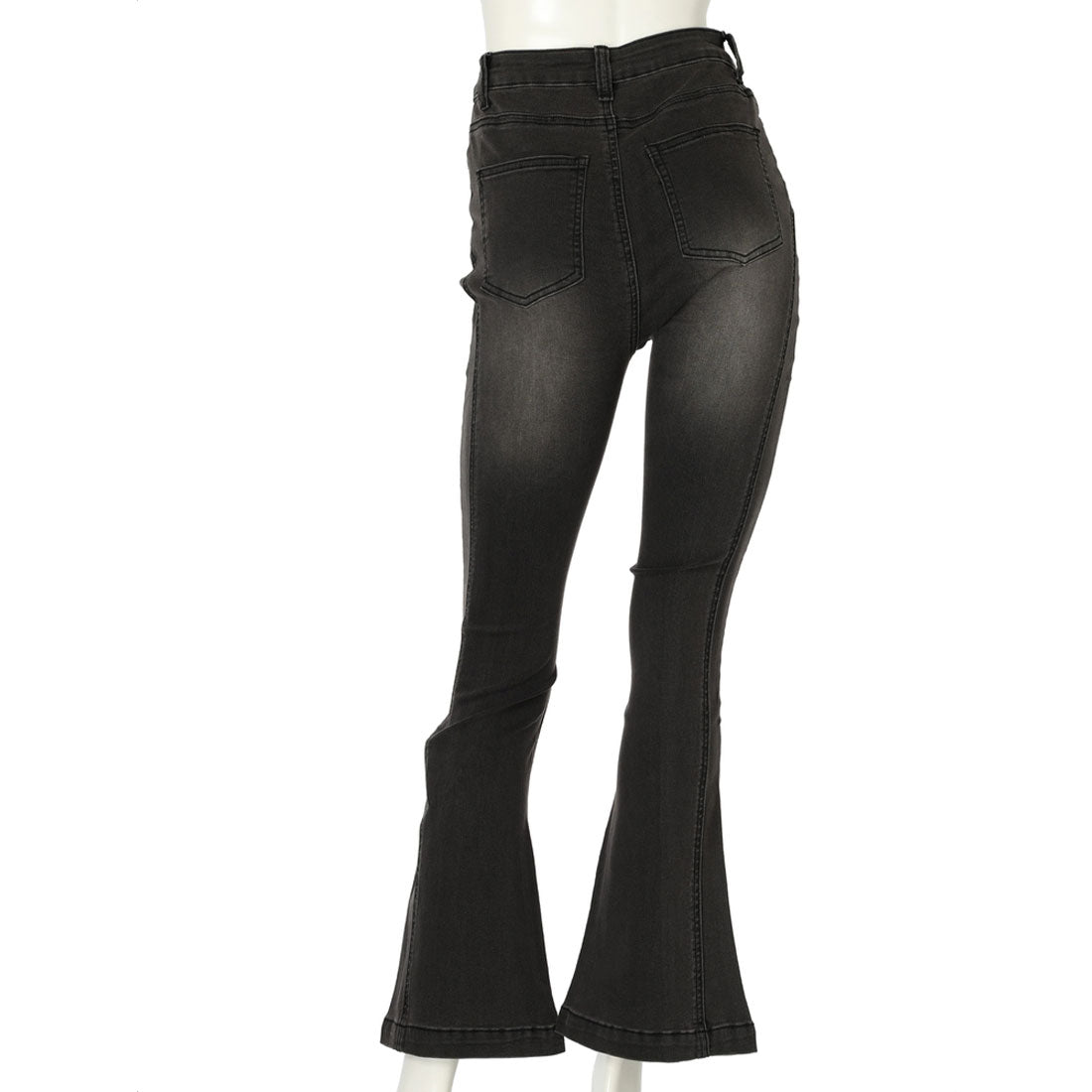 リップサービス LIP SERVICE シェーディングラインフレアデニムパンツ (グレー) グレー