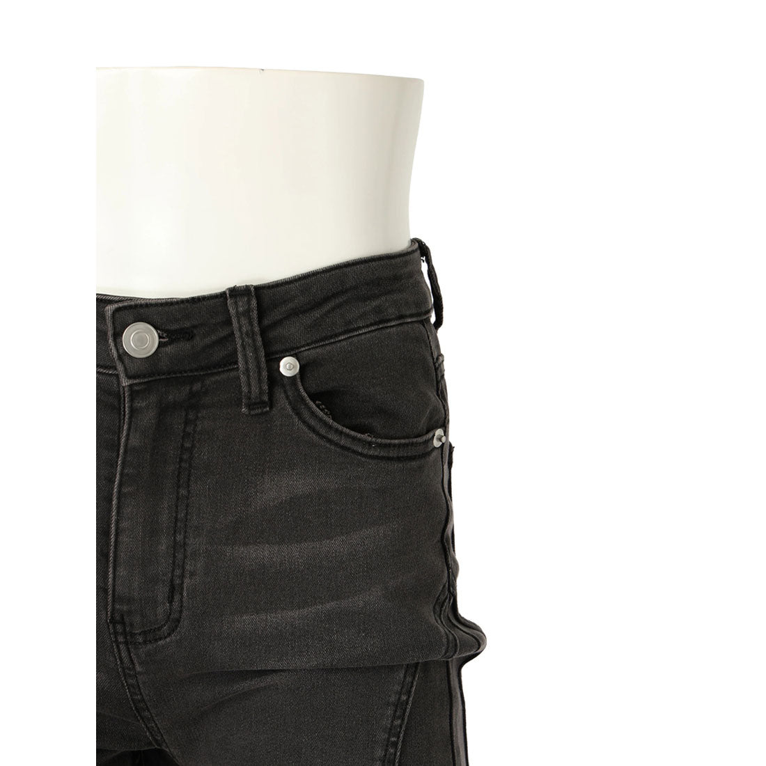 リップサービス LIP SERVICE シェーディングラインフレアデニムパンツ (グレー) グレー