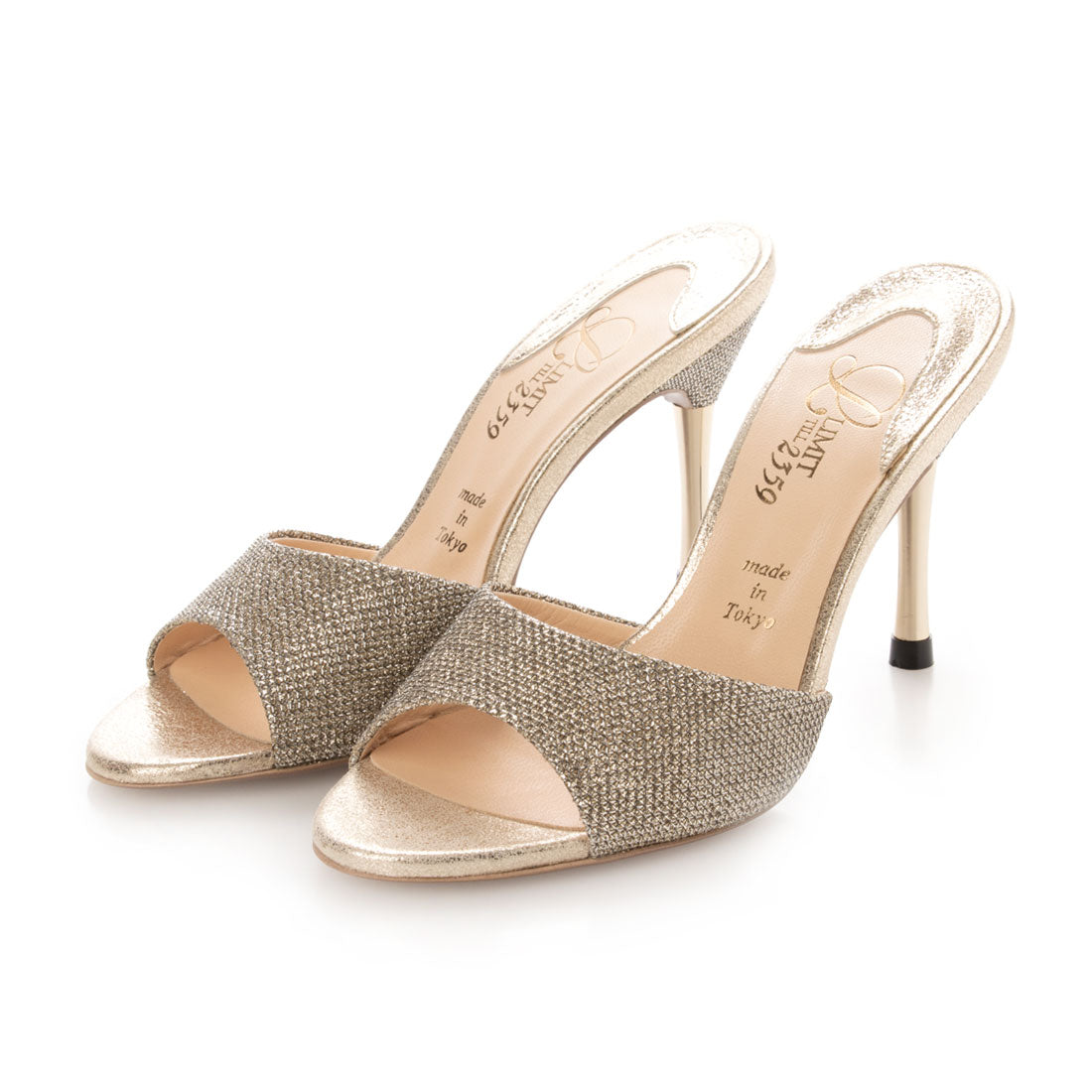 スパイクヒールミュール LGO