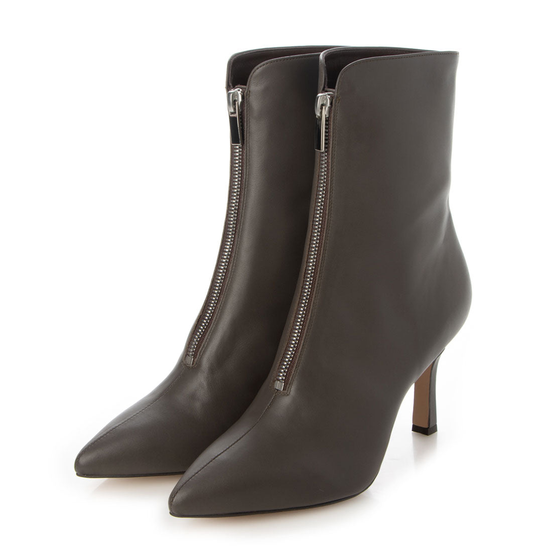 リミット ティル トゥエンティスリーフィフティナイン LIMIT TILL 2359 フロントジップブーツ,グレー