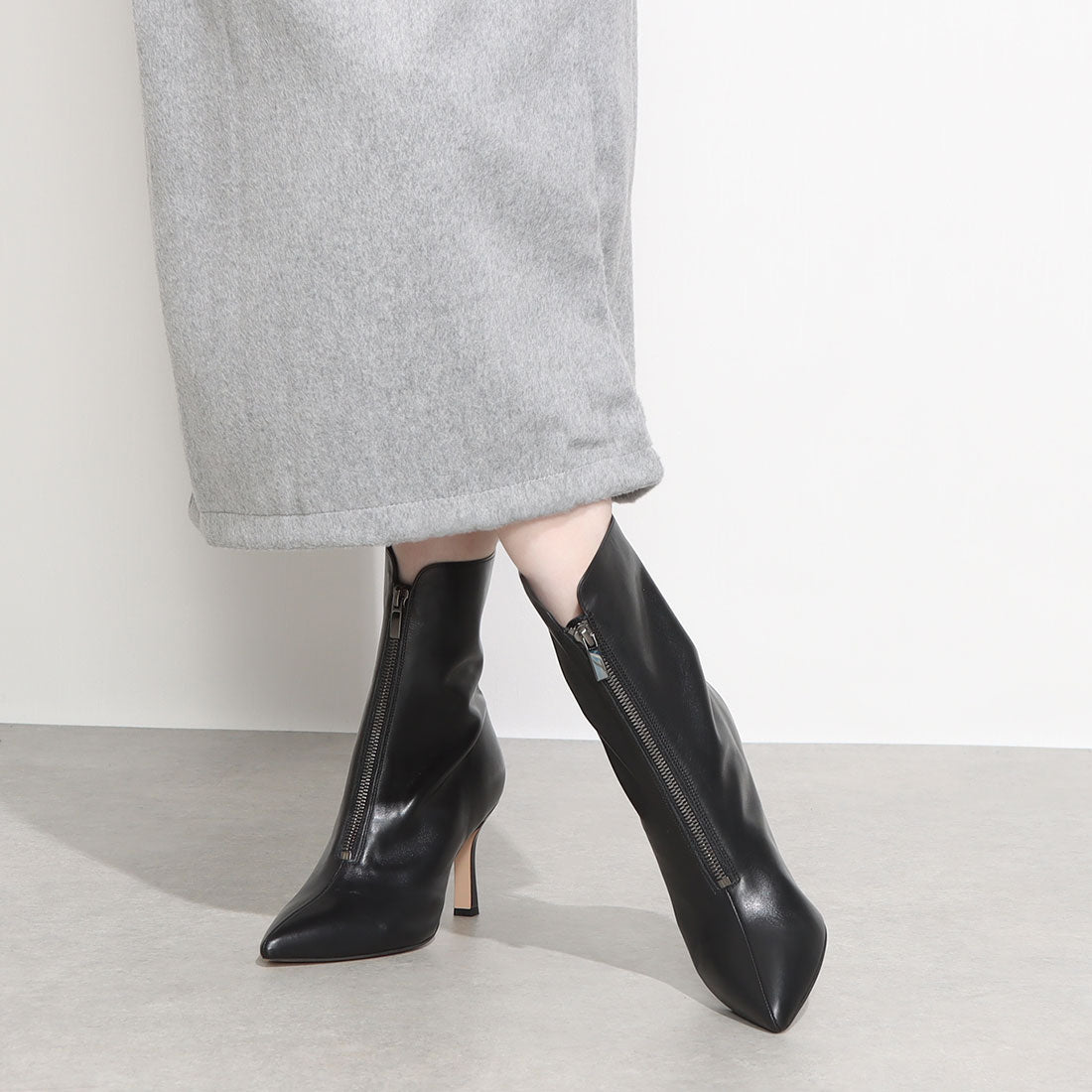 リミット ティル トゥエンティスリーフィフティナイン LIMIT TILL 2359 フロントジップブーツ