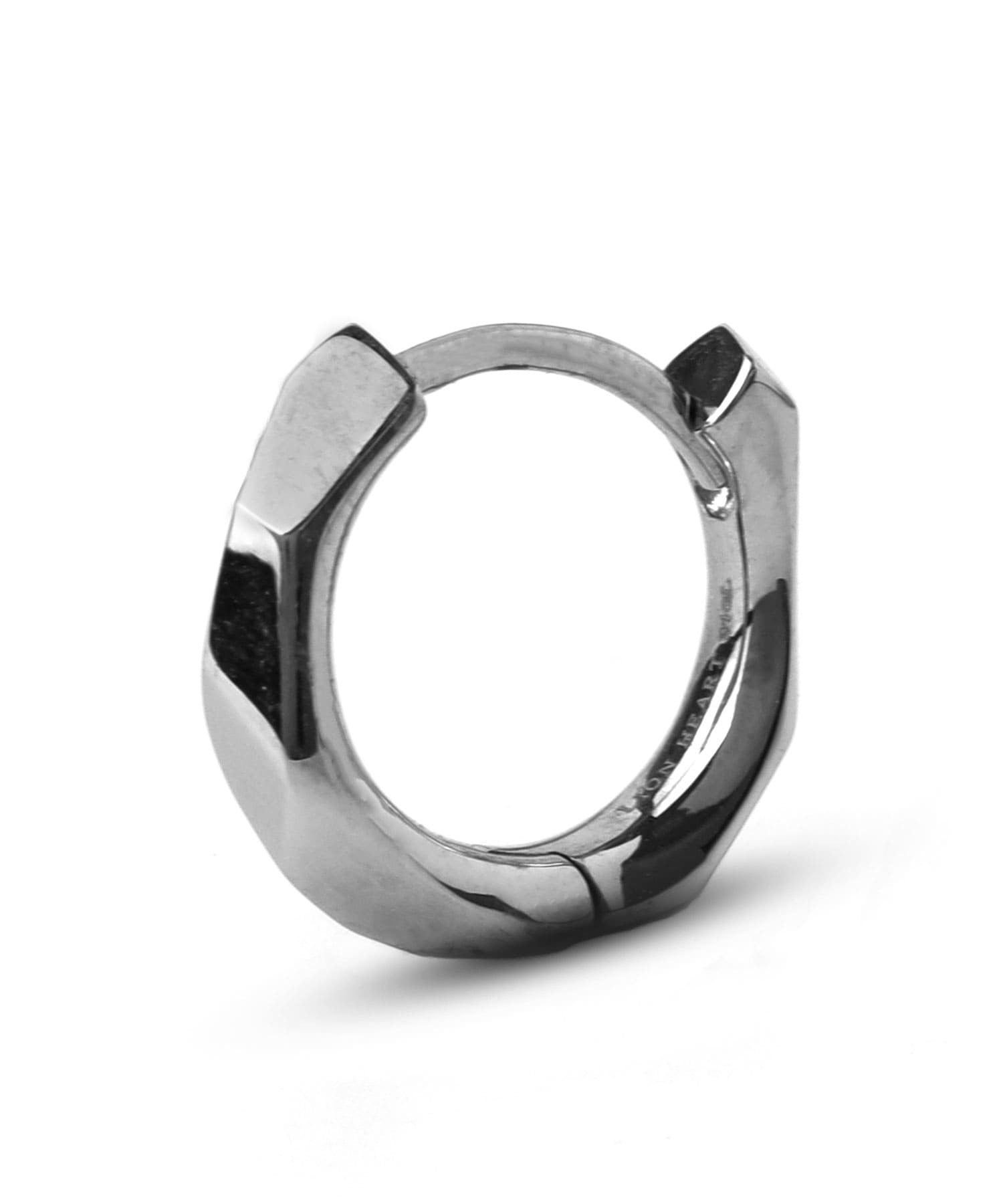 ライオンハート LION HEART 【限定展開】“LH-1”ディストーションフープピアス/サージカルステンレス(金属アレルギー対応) (シルバー) シルバー