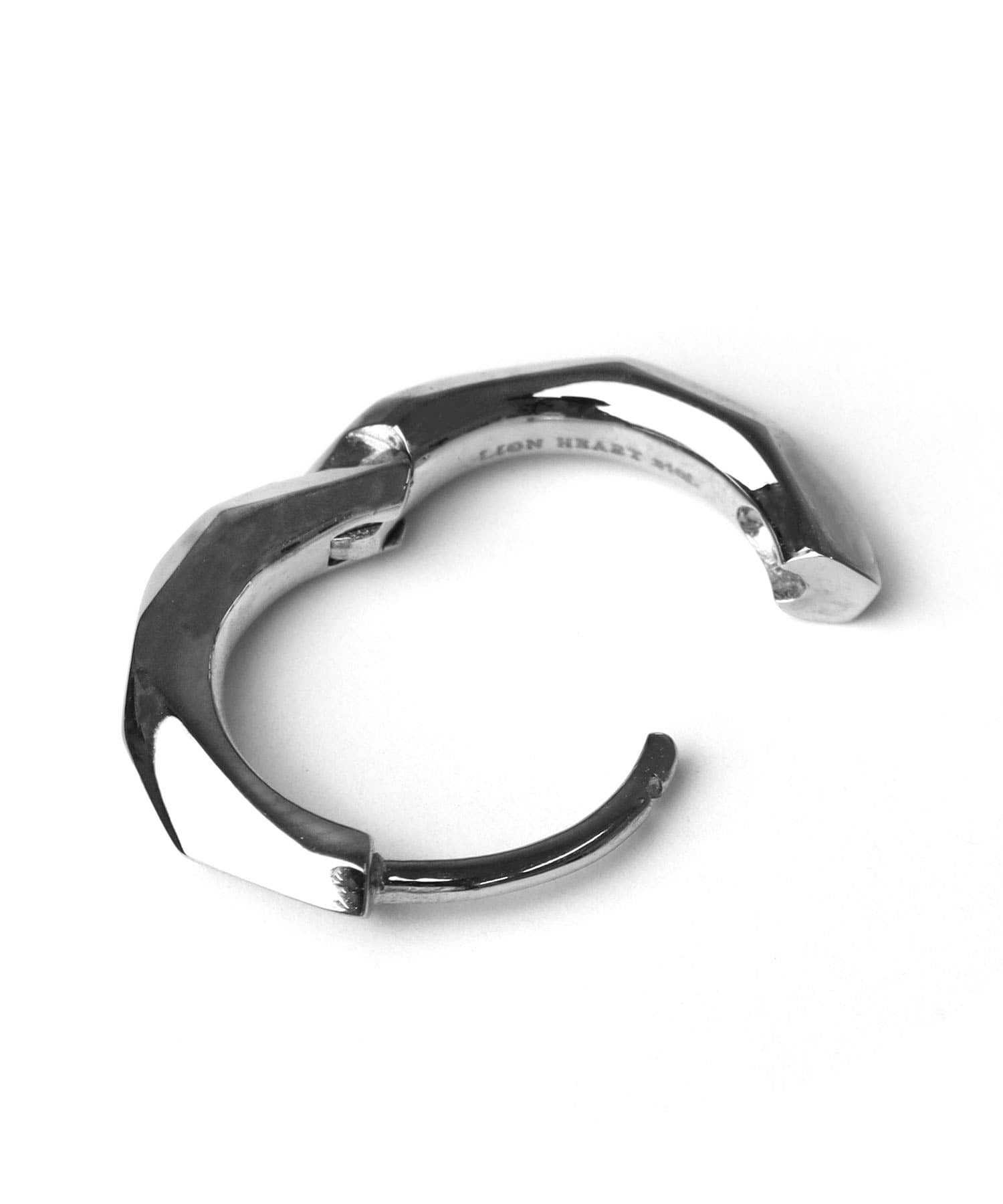 ライオンハート LION HEART 【限定展開】“LH-1”ディストーションフープピアス/サージカルステンレス(金属アレルギー対応) (シルバー) シルバー