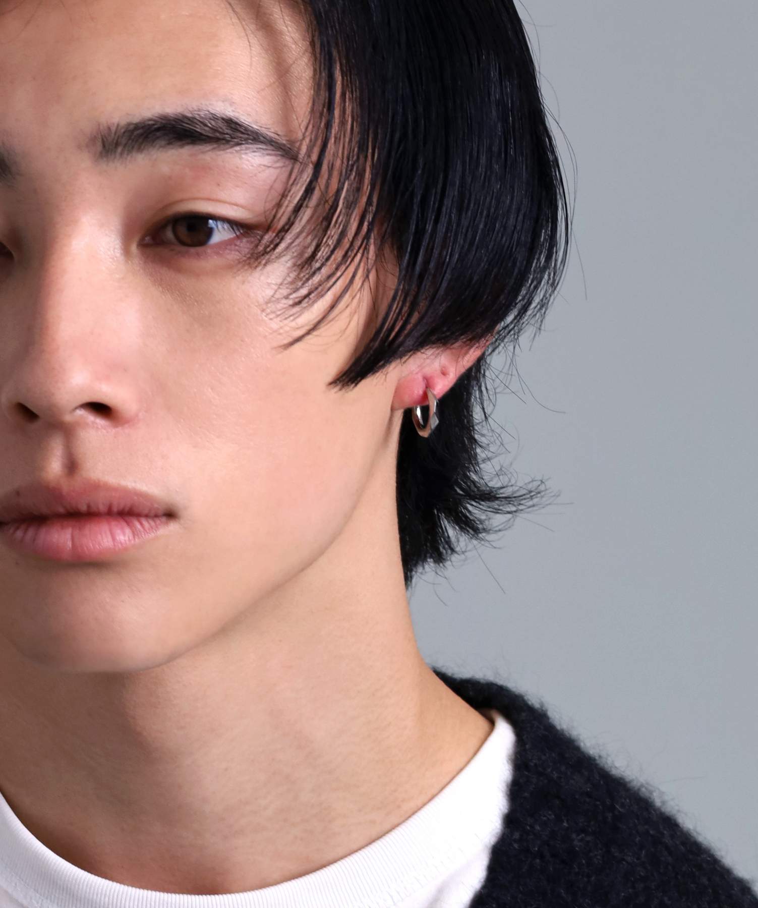 ライオンハート LION HEART 【限定展開】“LH-1”ディストーションフープピアス/サージカルステンレス(金属アレルギー対応) (シルバー) シルバー