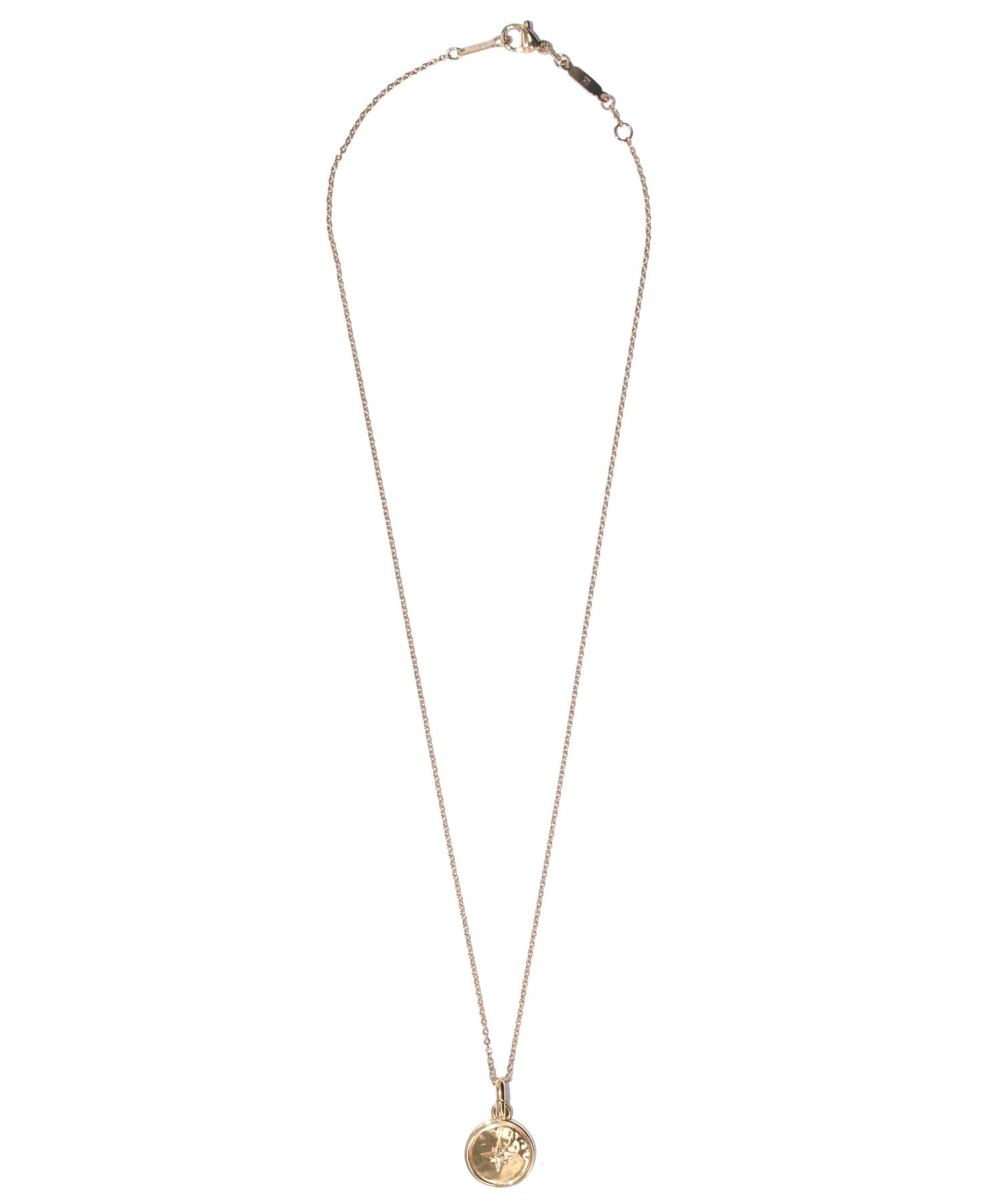 ライオンハート LION HEART 【限定展開】“LH-1”ツチメコインペアネックレス/ダイヤモンド/サージカルステンレス(金属アレルギー対応) (シルバー&ピンク) シルバー