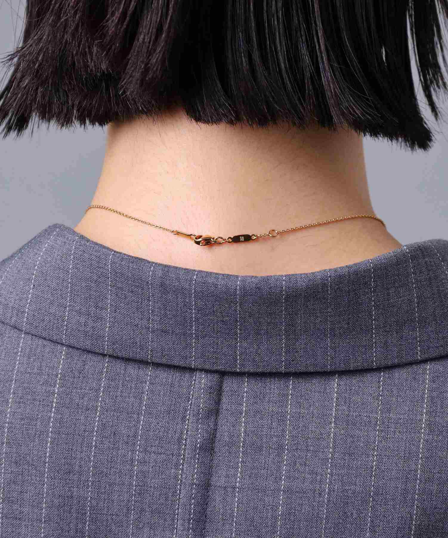 ライオンハート LION HEART 【限定展開】“LH-1”ツチメコインペアネックレス/ダイヤモンド/サージカルステンレス(金属アレルギー対応) (シルバー&ピンク) シルバー