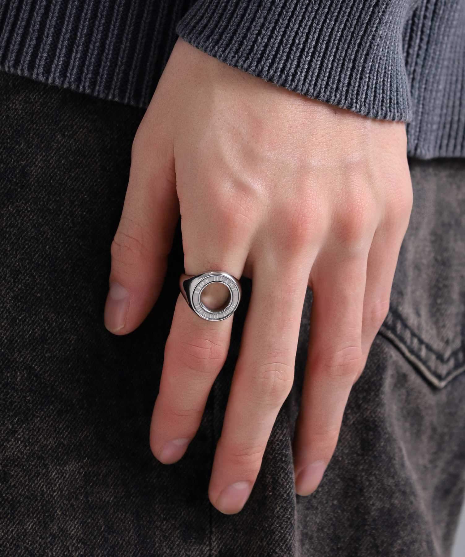 ライオンハート LION HEART 【限定展開】“LH-1”アーバンシグネットリング/type2/サージカルステンレス(金属アレルギー対応) (シルバー) シルバー