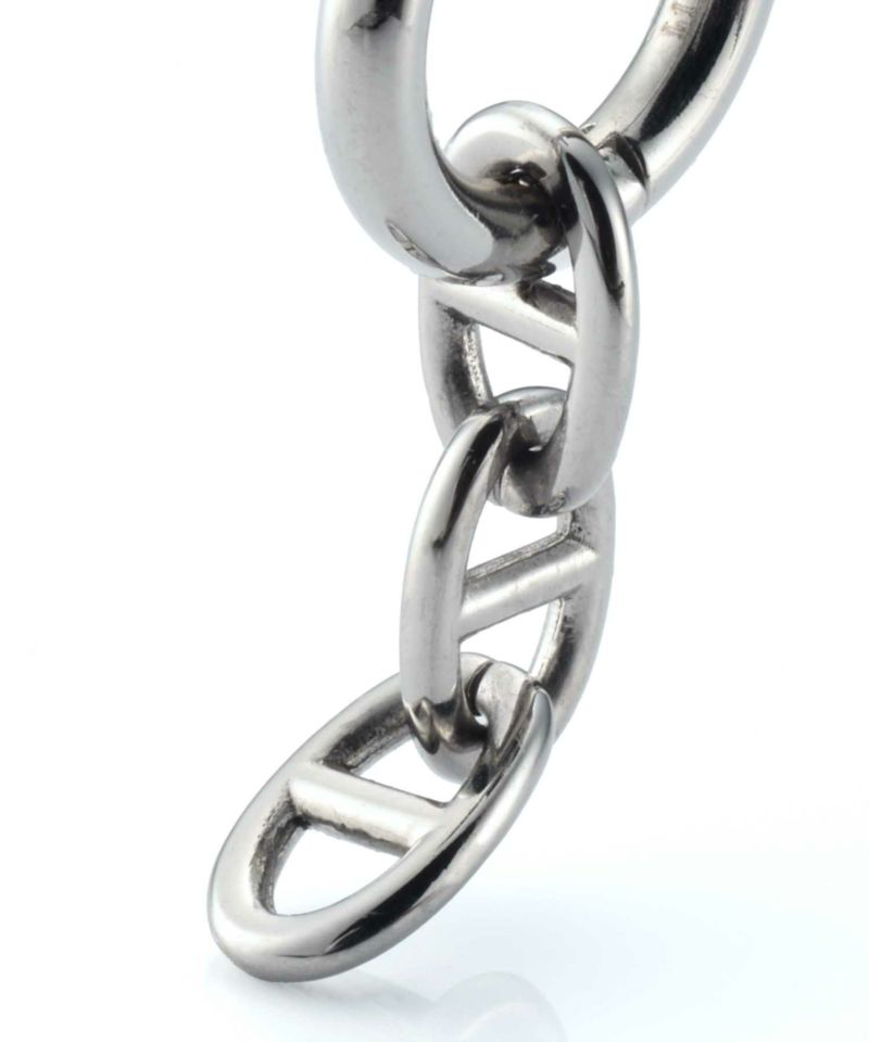 ライオンハート LION HEART 【限定展開】“LH-1”アンカーチェーンドロップピアス/サージカルステンレス(金属アレルギー対応) (シルバー) シルバー