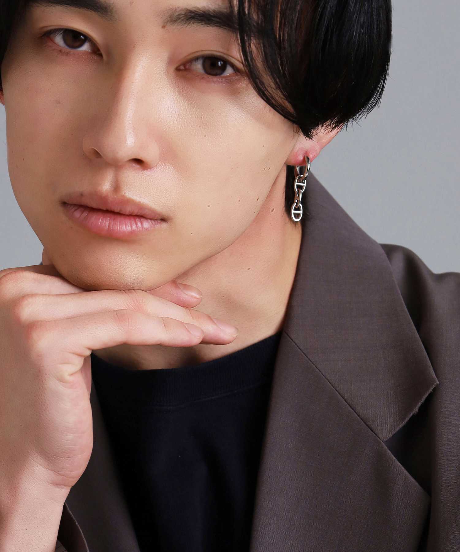 ライオンハート LION HEART 【限定展開】“LH-1”アンカーチェーンドロップピアス/サージカルステンレス(金属アレルギー対応) (シルバー) シルバー