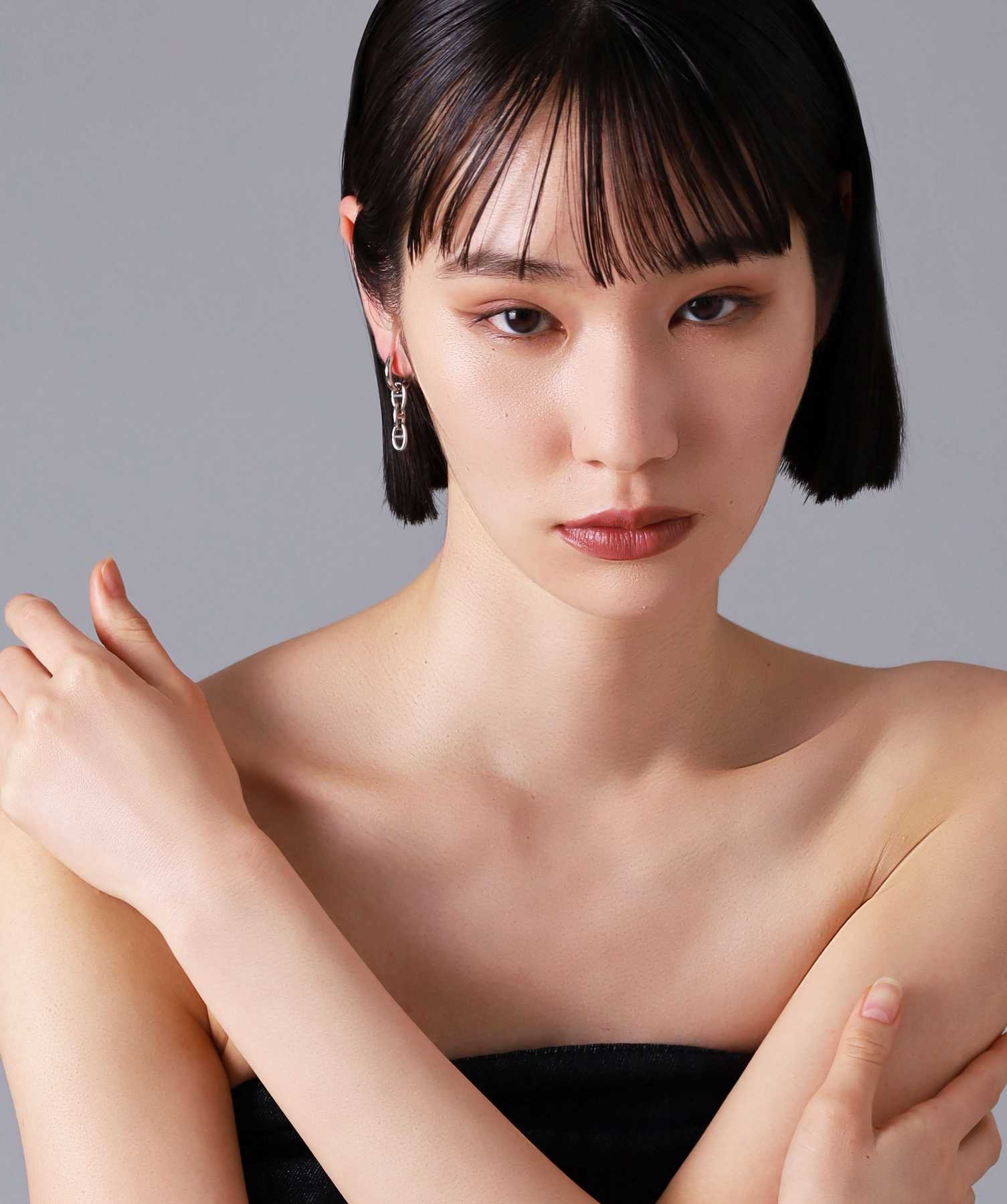 ライオンハート LION HEART 【限定展開】“LH-1”アンカーチェーンドロップピアス/サージカルステンレス(金属アレルギー対応) (シルバー) シルバー