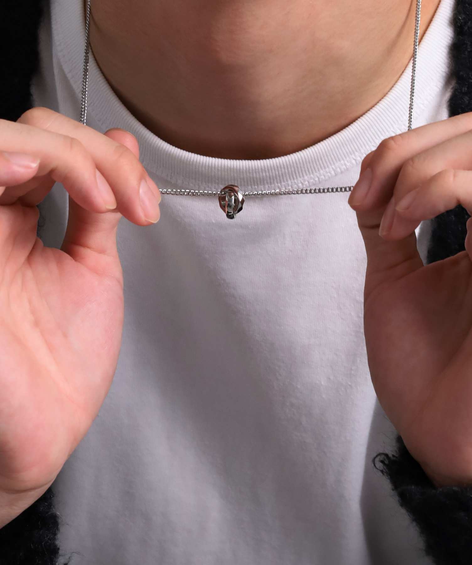 ライオンハート LION HEART 【限定展開】“THE EDGE”シグネチャーカッティングダブルリングペアネックレス/スペシャルパッケージ/サージカルステンレス(金属アレルギー対応) (シルバー) シルバー