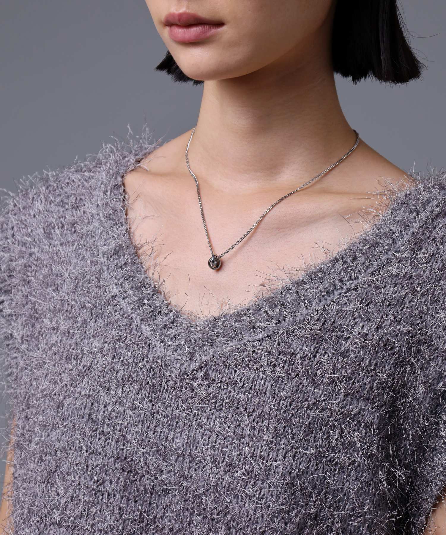 ライオンハート LION HEART 【限定展開】“THE EDGE”シグネチャーカッティングダブルリングペアネックレス/スペシャルパッケージ/サージカルステンレス(金属アレルギー対応) (シルバー) シルバー