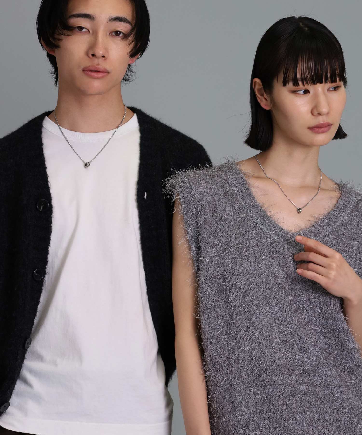 ライオンハート LION HEART 【限定展開】“THE EDGE”シグネチャーカッティングダブルリングペアネックレス/スペシャルパッケージ/サージカルステンレス(金属アレルギー対応) (シルバー) シルバー