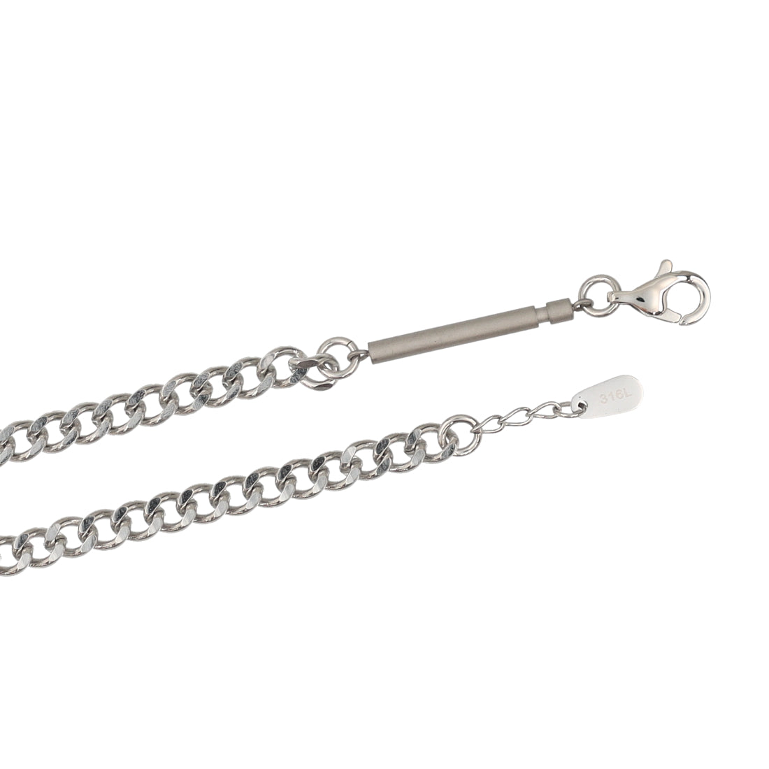 ライオンハート LION HEART LH-1 slenderyチェーンアンクレット/サージカルステンレス メンズギフト/誕生日/クリスマス/プレゼント/ペアアクセ (B) B