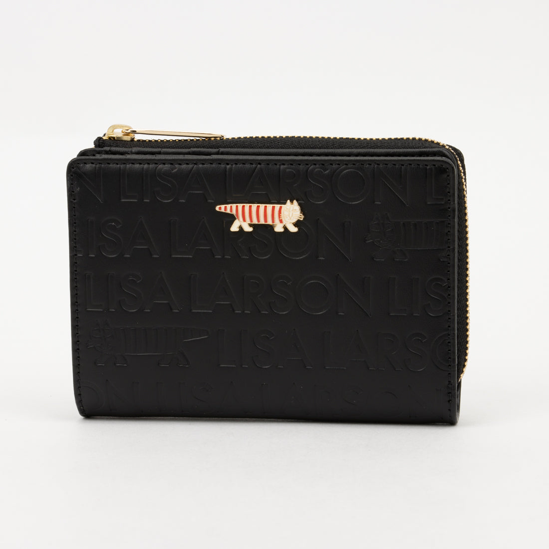 リサ・ラーソン LISA LARSON 本革 二つ折り財布 (10.ブラック) 10.ブラック