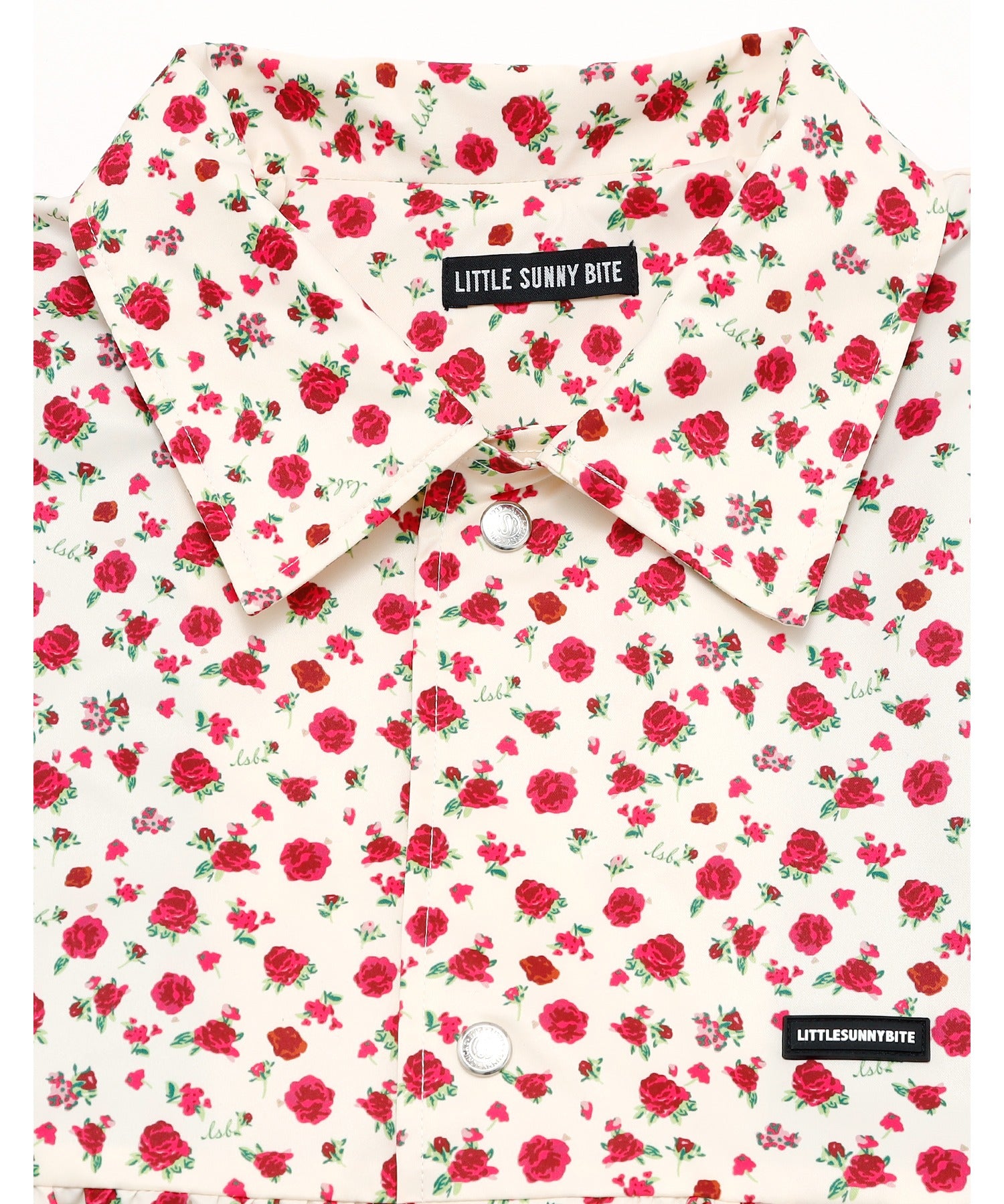 リトルサニーバイト little sunny bite rose nylon jacket (アイボリー) アイボリー