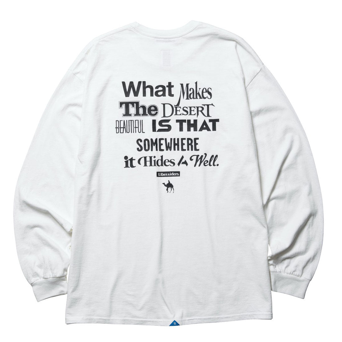 リベレイダース Liberaiders マルチ フォント ロングスリーブ ティー(MULTI FONT L/S TEE) (WHITE) WHITE