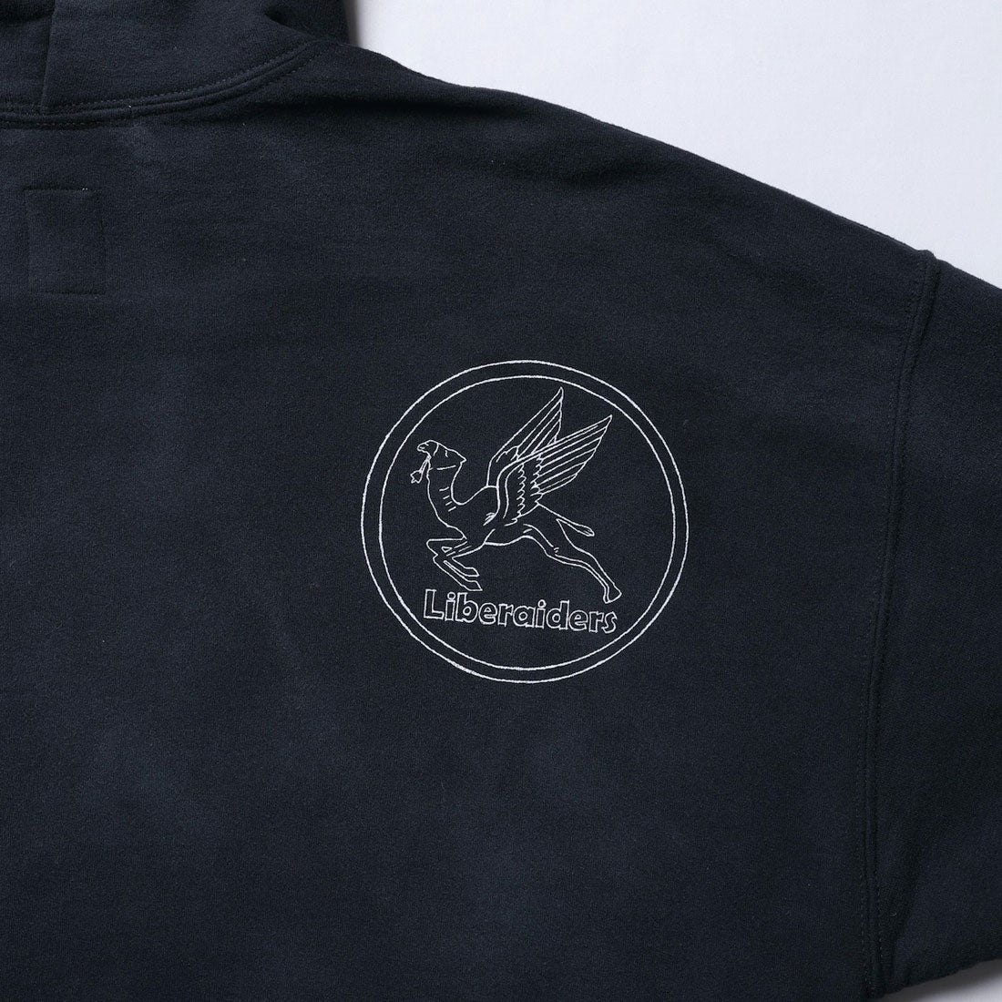 リベレイダース Liberaiders ハンドライティング プリント フーディー(HANDWRITING PRINT HOODIE) (BLACK) BLACK
