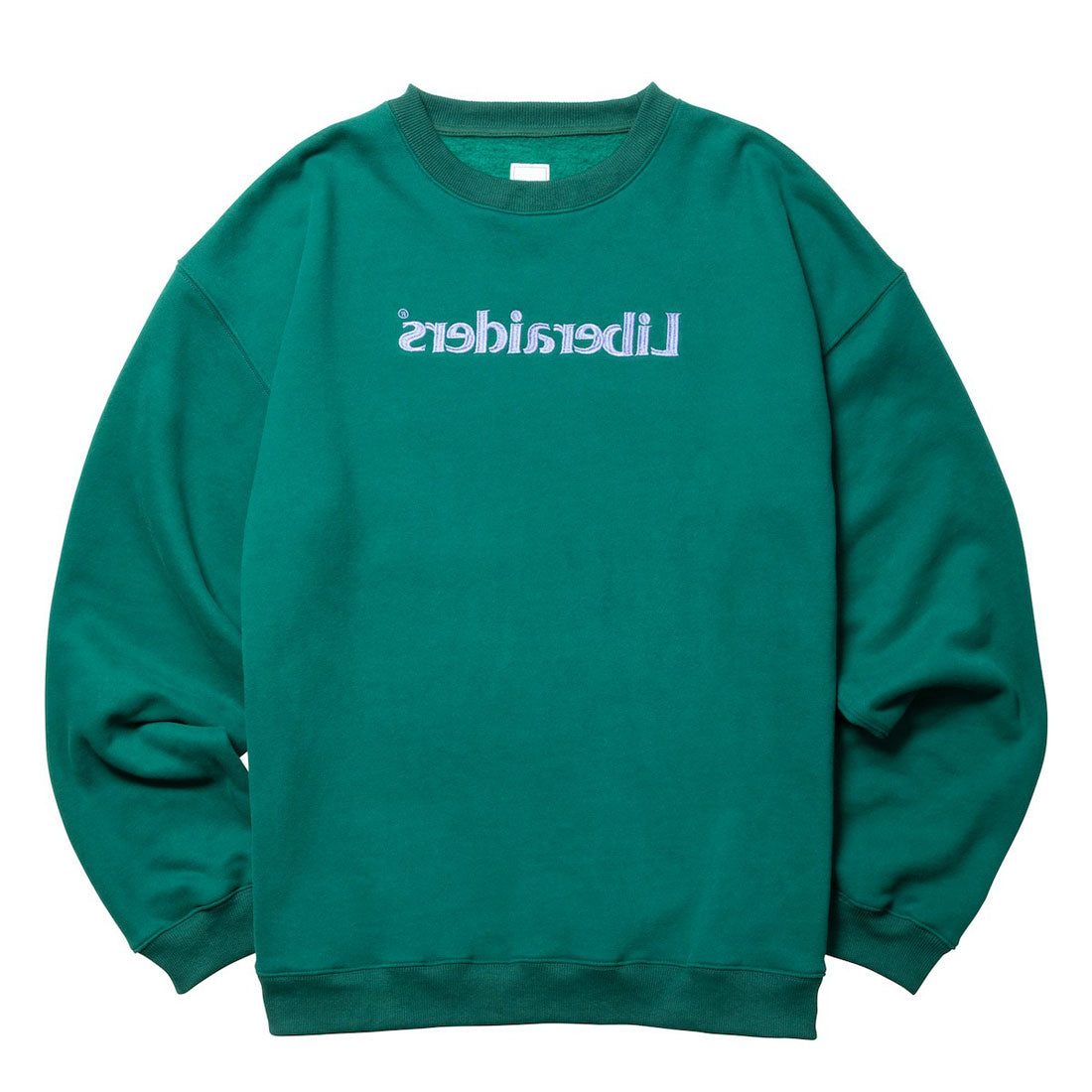 リベレイダース Liberaiders エンブロイダリー クルーネック(EMBROIDERY CREWNECK) (GREEN) GREEN
