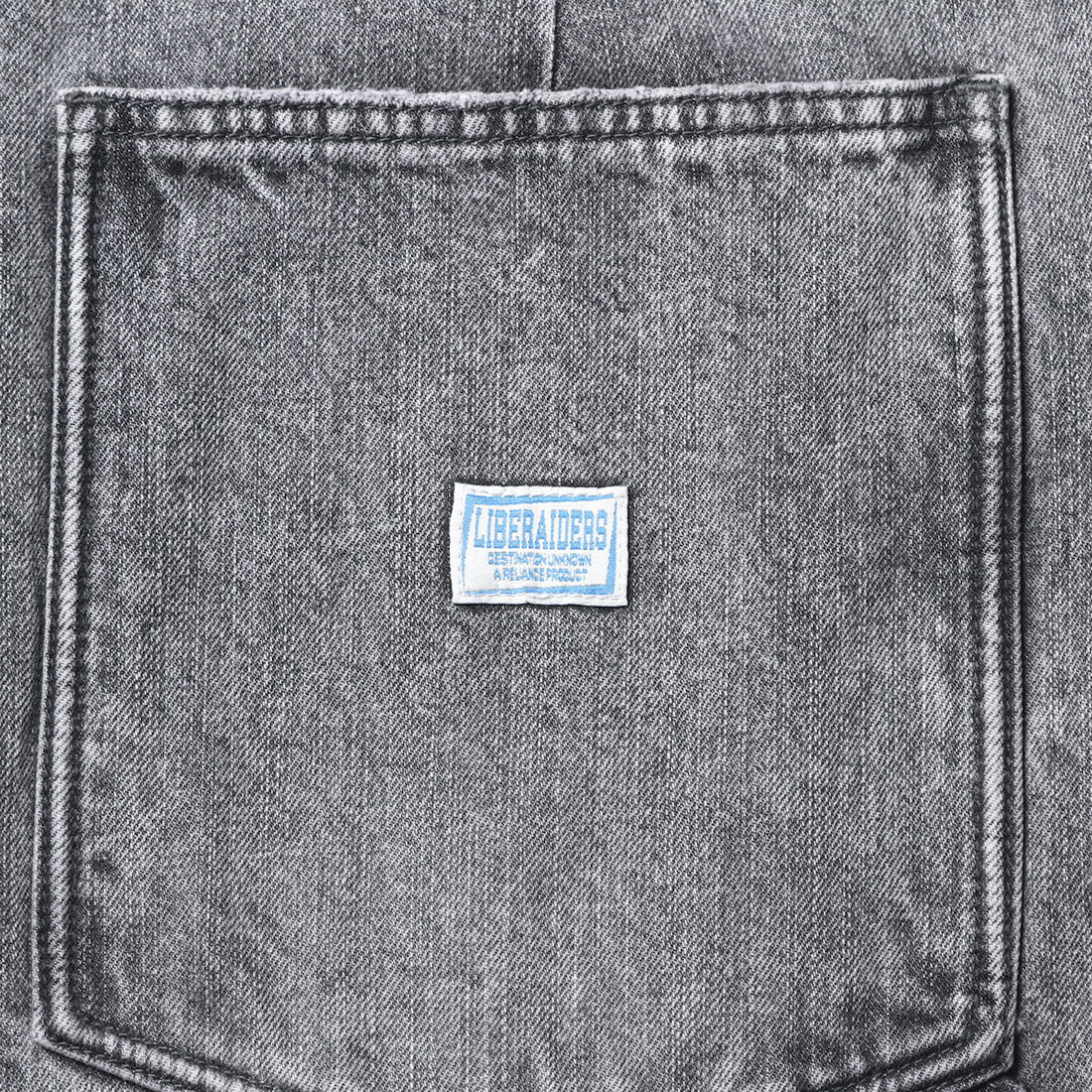 リベレイダース Liberaiders ダメージド デニム サルエル パンツ(DAMAGED DENIM SARROUEL PANTS) (BLACK) BLACK