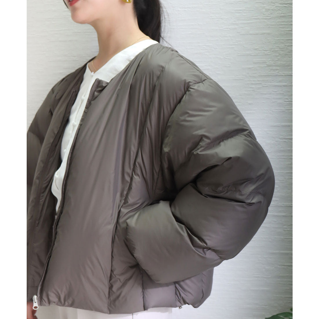 リベル モア libelle more ナイロンショート丈ダウン・フェザージャケット