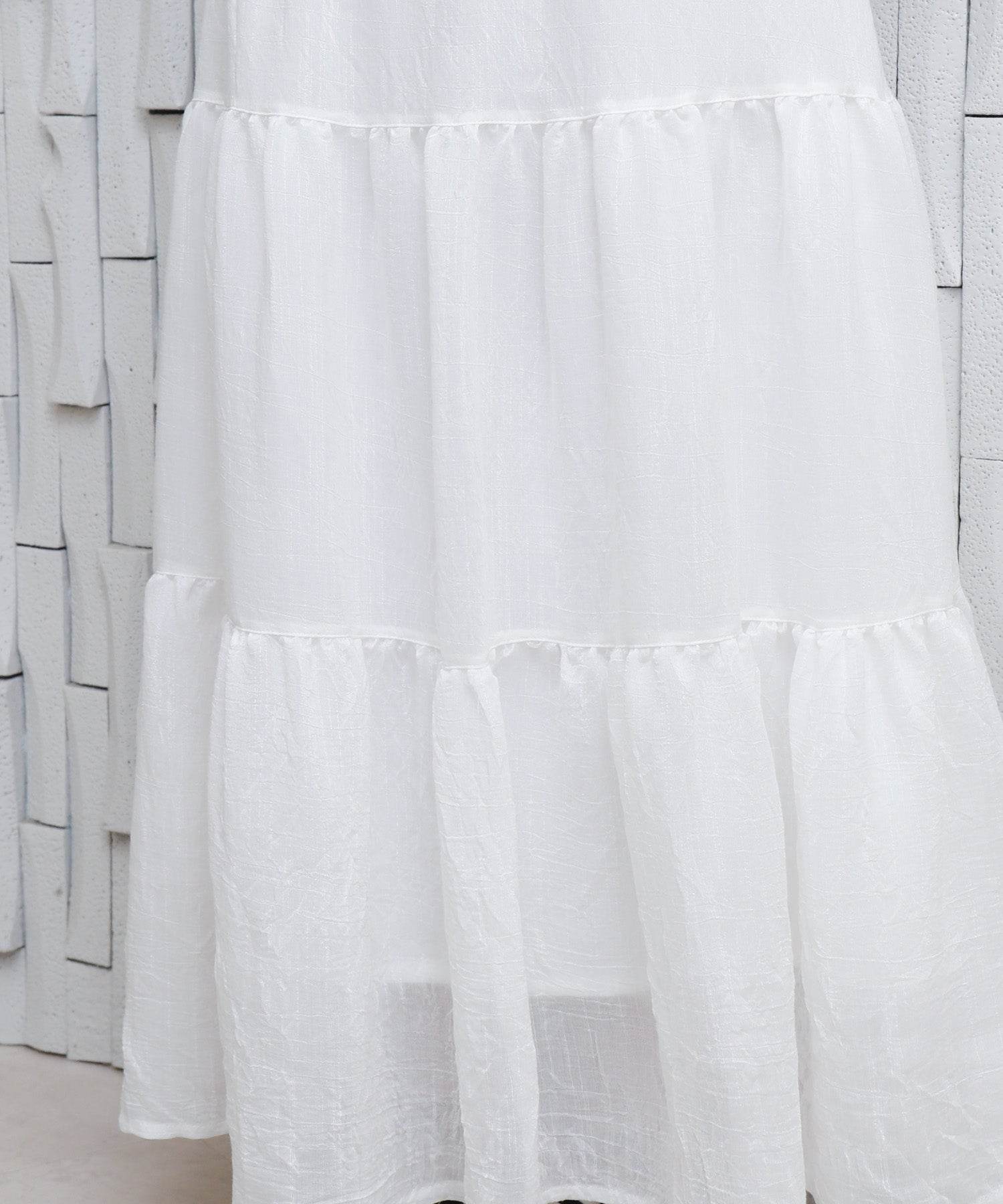 リベル モア libelle more RTスラブベルト付きティアードスカート (モカチャ) モカチャ