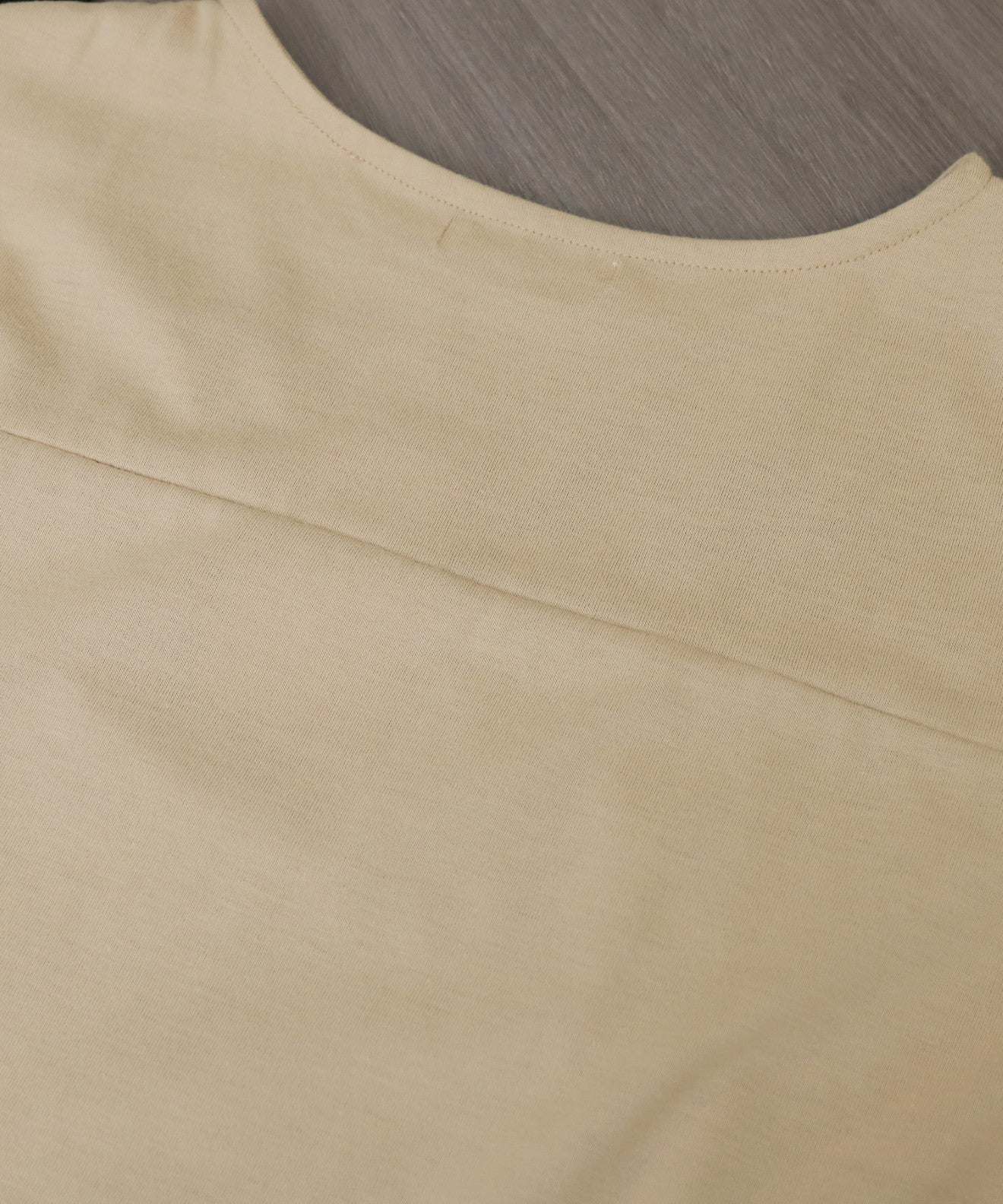 リベル モア libelle more ギャザー切替Tシャツ (クリーム) クリーム