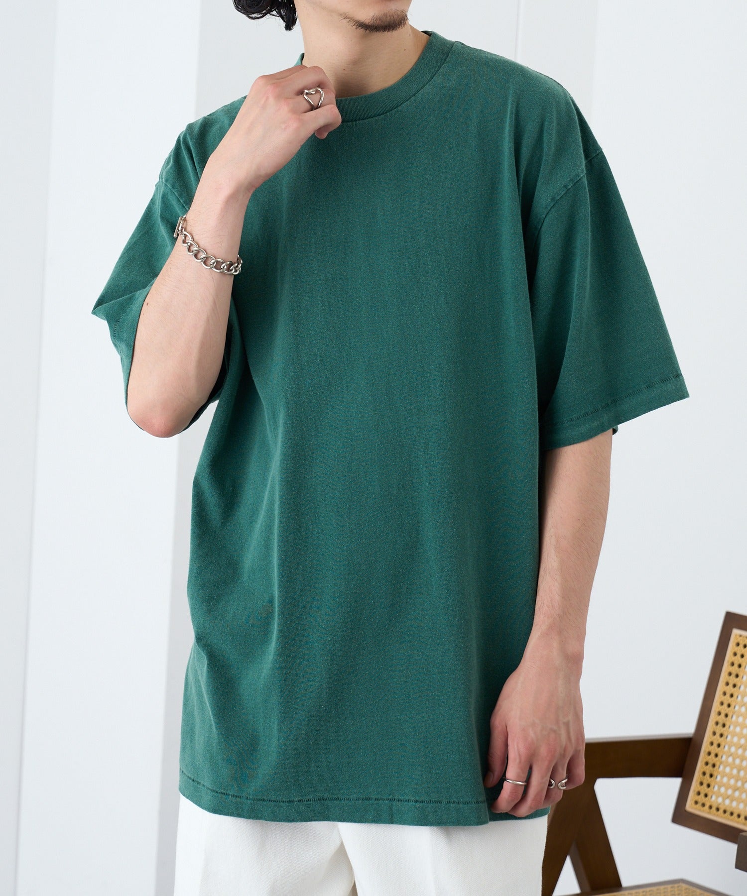 ライフマックス LIFEMAX 【LIFEMAX】6.5オンスピグメントダイ 半袖 Tシャツ MS1170 (グリーン) グリーン