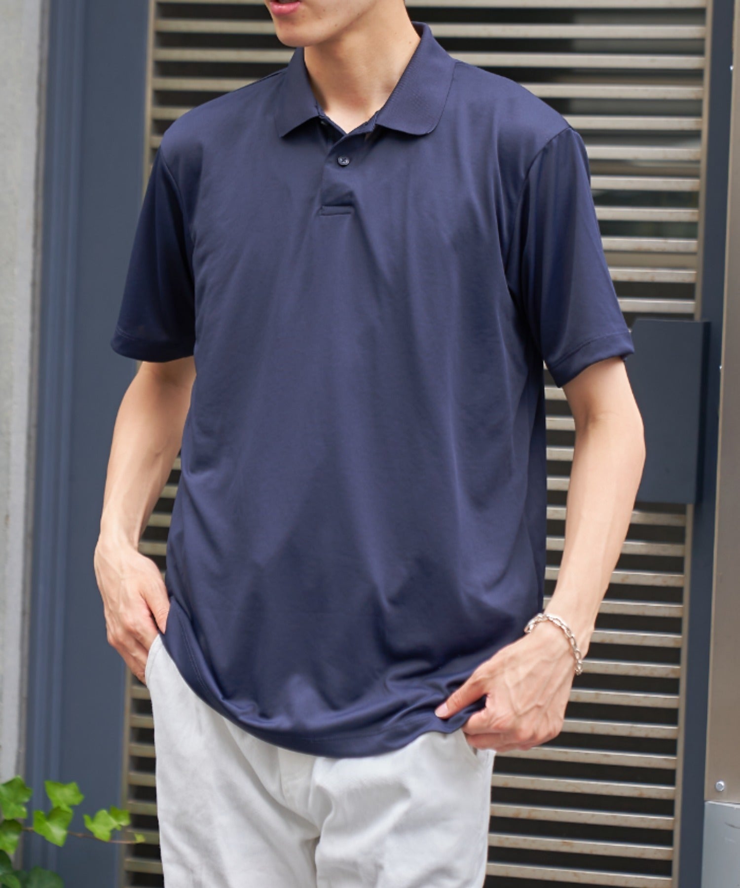 ライフマックス LIFEMAX 【LIFEMAX】5.6オンスリサイクルポリエステルポロシャツ(ポリジン加工) MS3124 (ネイビー) ネイビー