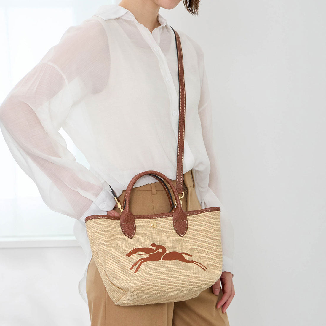 ロンシャン LONGCHAMP ハンドバッグ 10144 HZB 035 (ブラウン) ブラウン