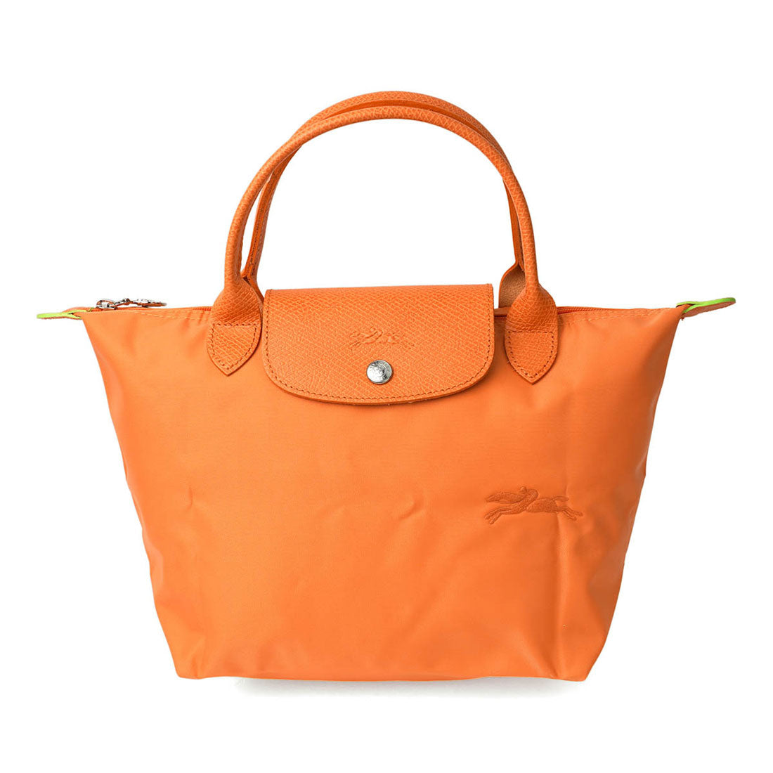 LONGCHAMP handbag Le Pliage green top handle bag size S 1621 919 P54 ORANGE
