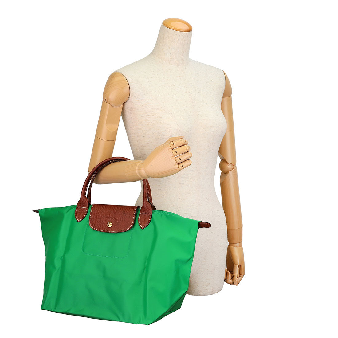 LONGCHAMP Handbag Le Pliage Top Handle Bag M Size 1623 089 P88 GREEN