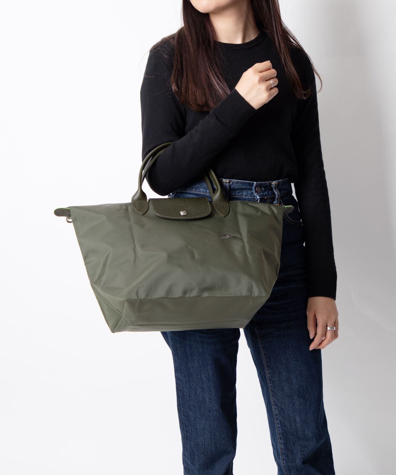 Longchamp LONGCHAMP Longchamp LONGCHAMP Le Pliage Green Le Pliage green M Handbag M Top Handle Bag