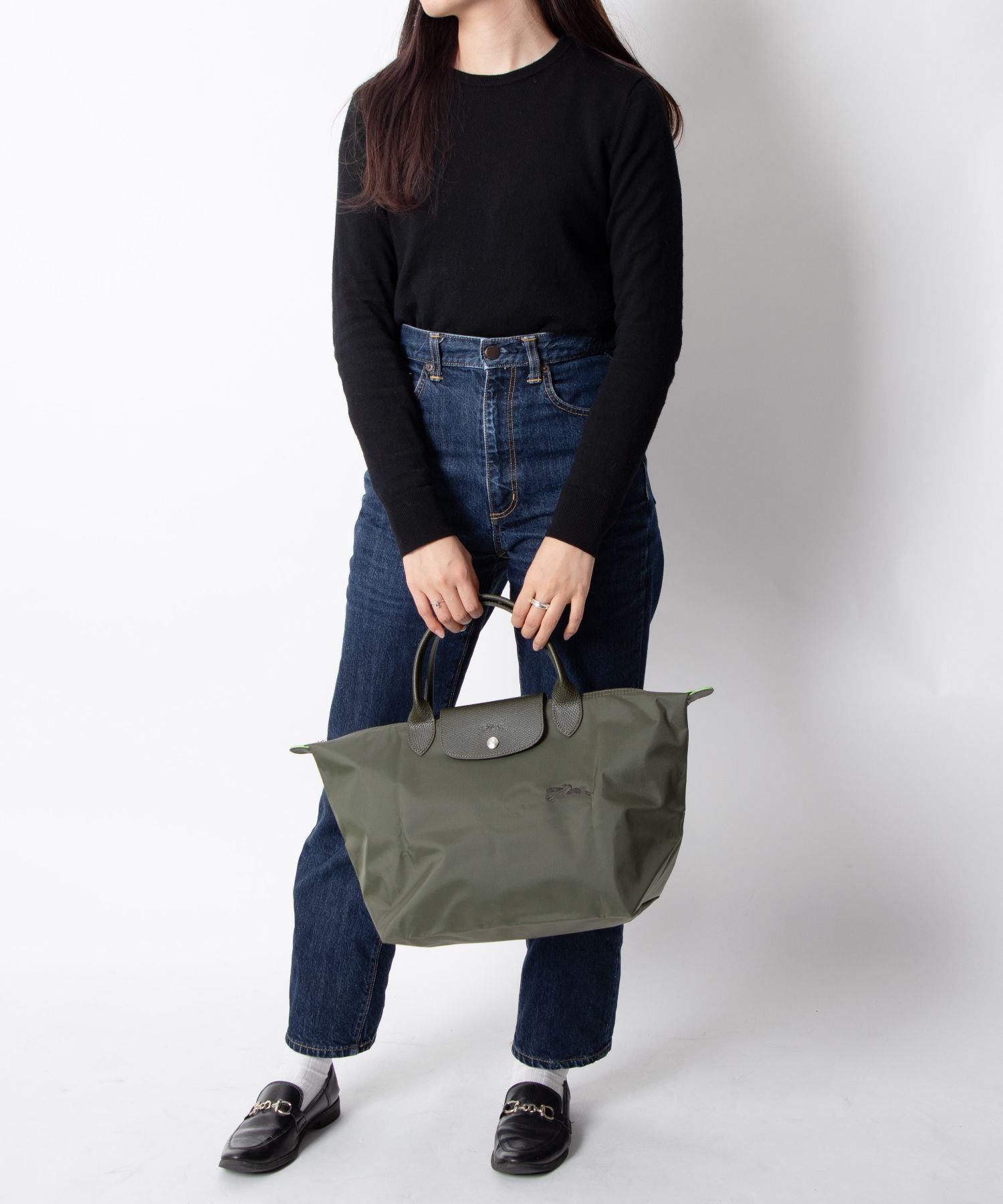 Longchamp LONGCHAMP Longchamp LONGCHAMP Le Pliage Green Le Pliage green M Handbag M Top Handle Bag