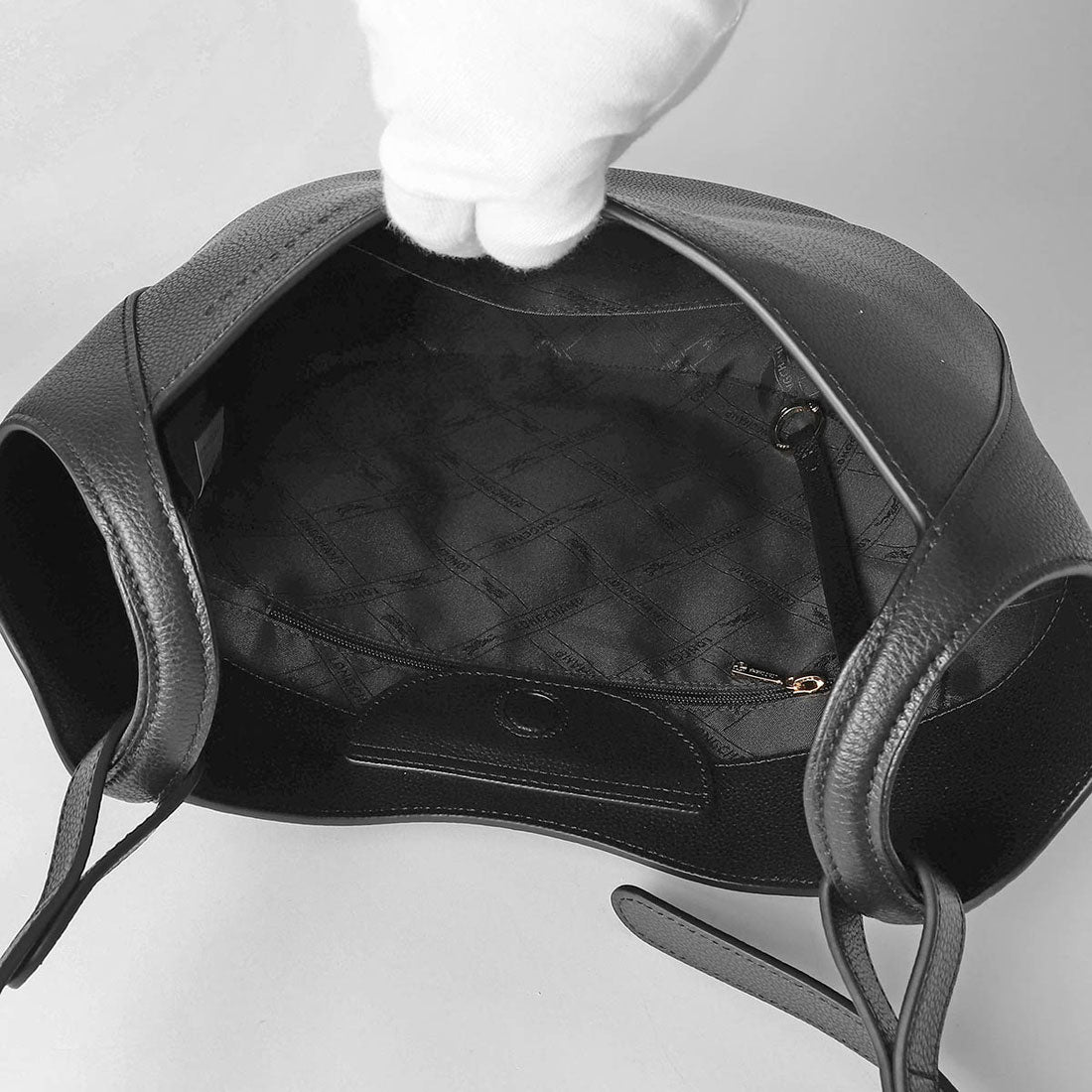 ロンシャン LONGCHAMP ハンドバッグ ル フローネ L ホーボーバッグ 10330 021 BLACK (ブラック(001)) ブラック(001)