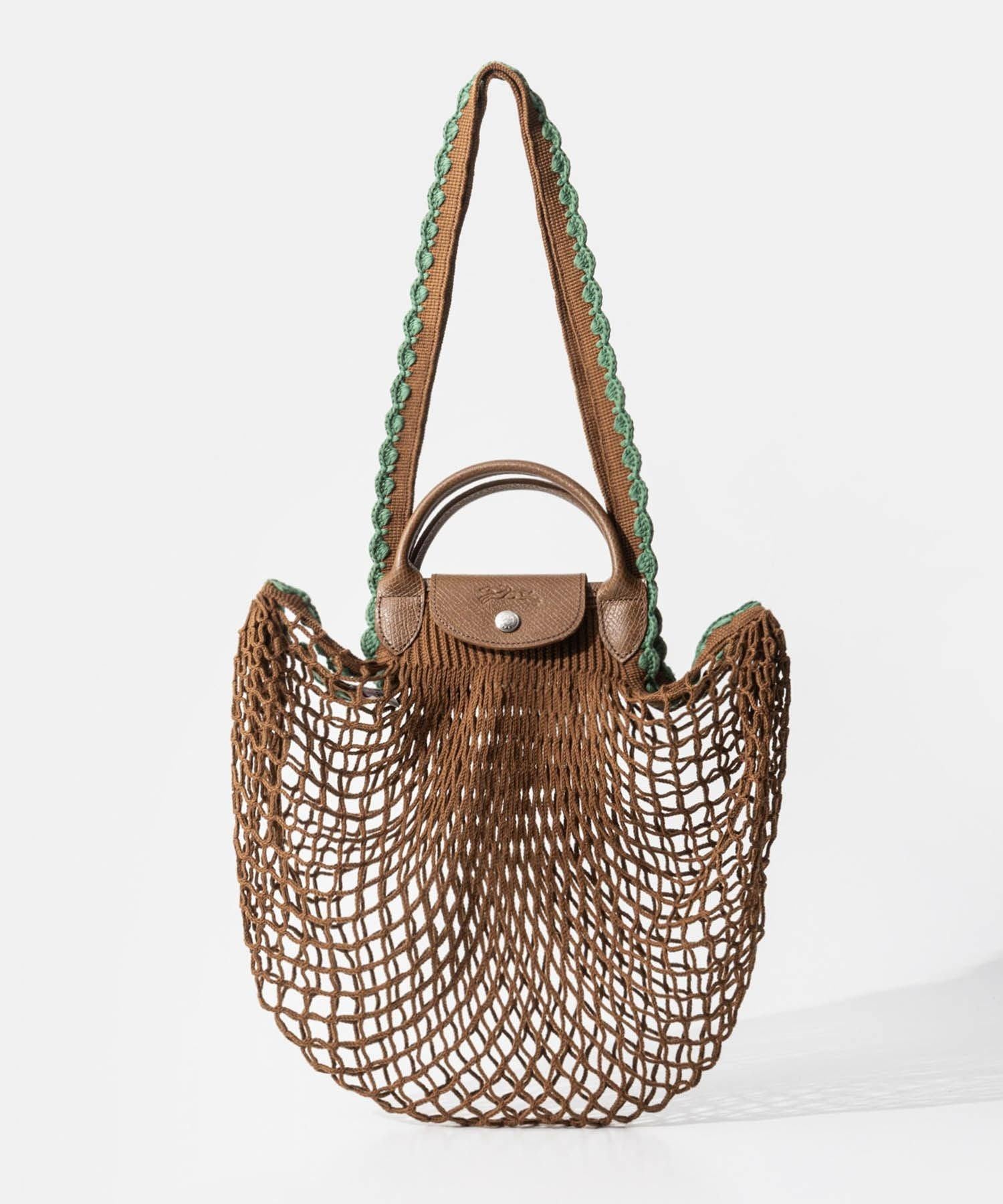 ロンシャン LONGCHAMP ロンシャン LONGCHAMP Le Pliage Collection ル プリアージュ コレクション Mesh bag L メッシュバッグ 10121 HGW ショルダーバッ (タバコ(004)) タバコ(004)