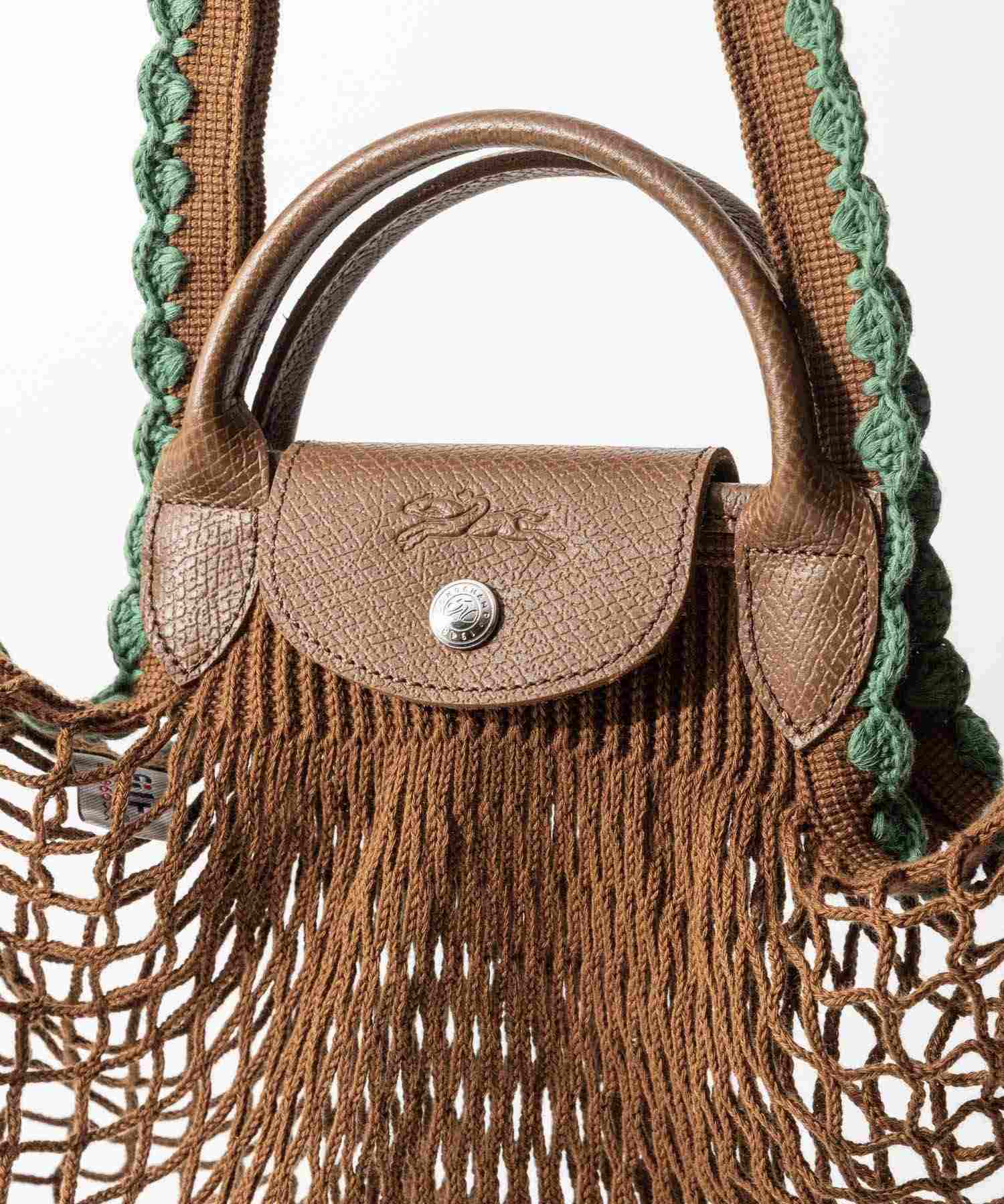 ロンシャン LONGCHAMP ロンシャン LONGCHAMP Le Pliage Collection ル プリアージュ コレクション Mesh bag L メッシュバッグ 10121 HGW ショルダーバッ (タバコ(004)) タバコ(004)