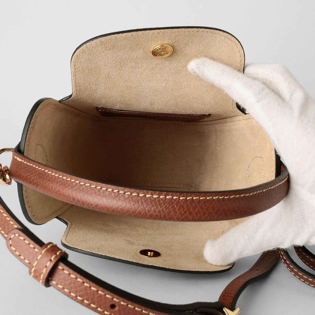 ロンシャン LONGCHAMP ショルダーバッグ エピュレ ポップコーンバッグ 10339 HYZ 035 (ブラウン) ブラウン