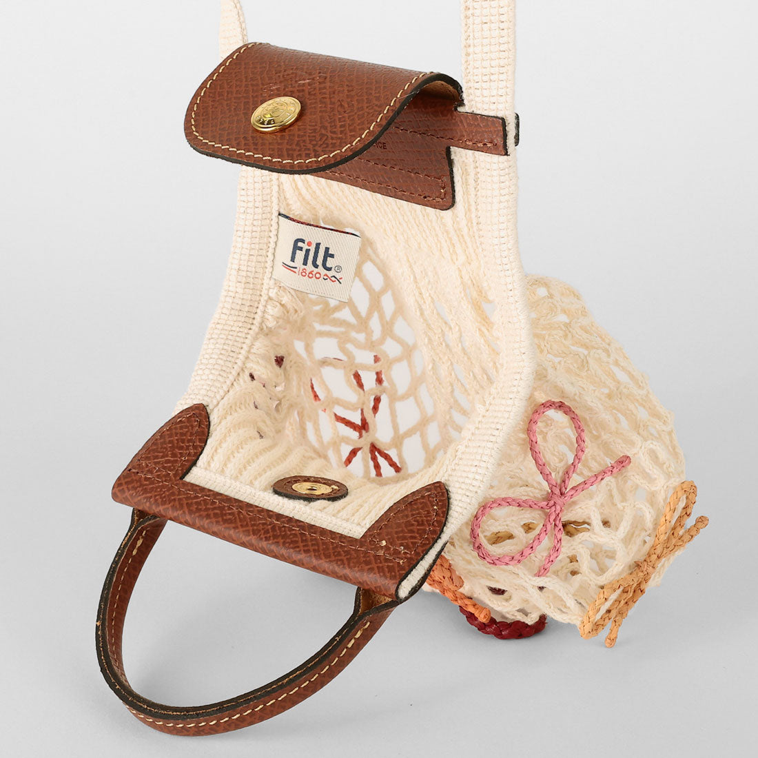 ロンシャン LONGCHAMP ショルダーバッグ ル プリアージュ フィレ メッシュバッグ XSサイズ 10139 HJB 037 (エクリュ) エクリュ