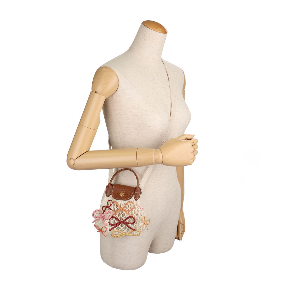 ロンシャン LONGCHAMP ショルダーバッグ ル プリアージュ フィレ メッシュバッグ XSサイズ 10139 HJB 037 (エクリュ) エクリュ