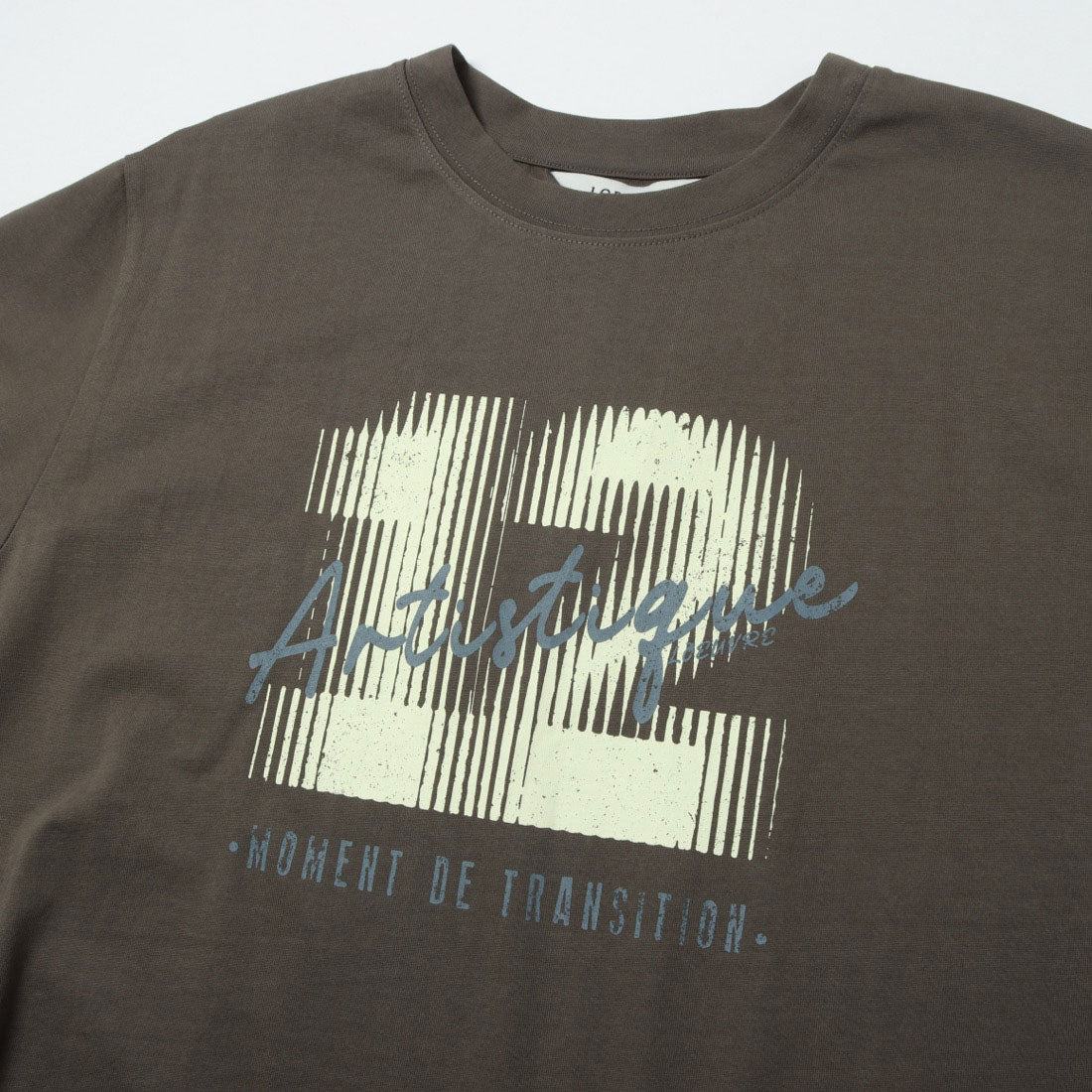 ルエブル LOEUVRE Crack Print Boxy T-shirt （BROWN） BROWN