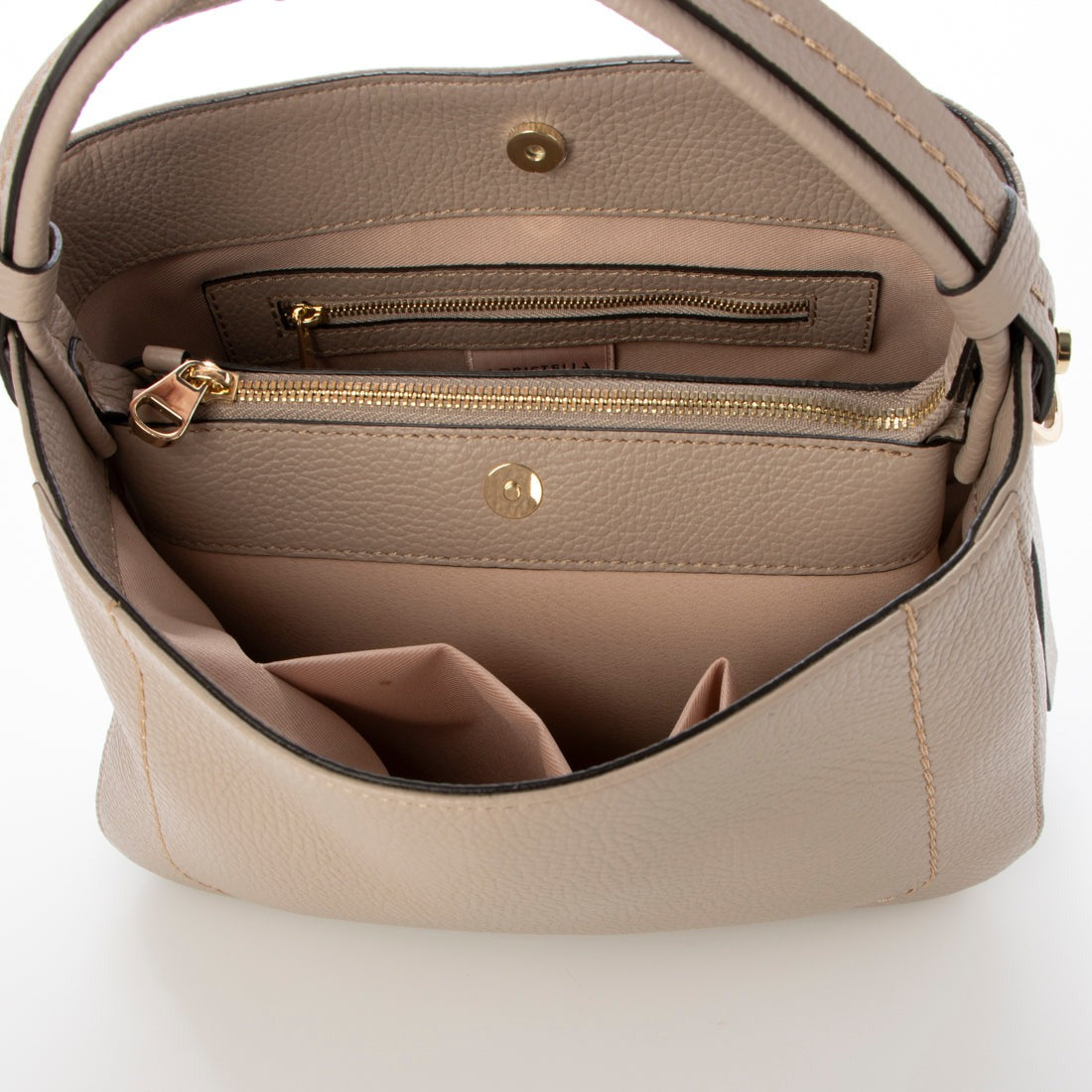 ロリステッラ LORISTELLA シュリンクレザーハンドバッグ