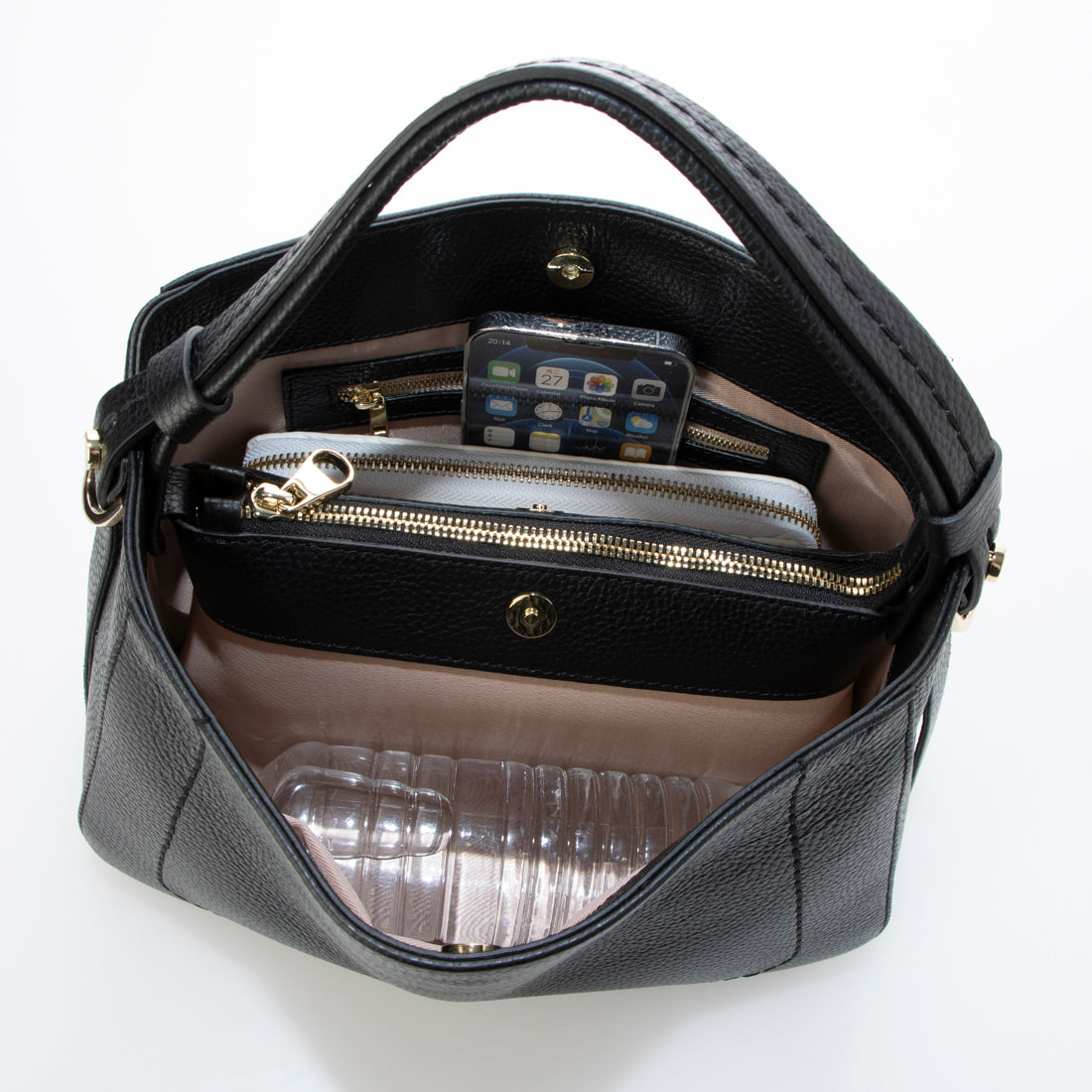 ロリステッラ LORISTELLA シュリンクレザーハンドバッグ