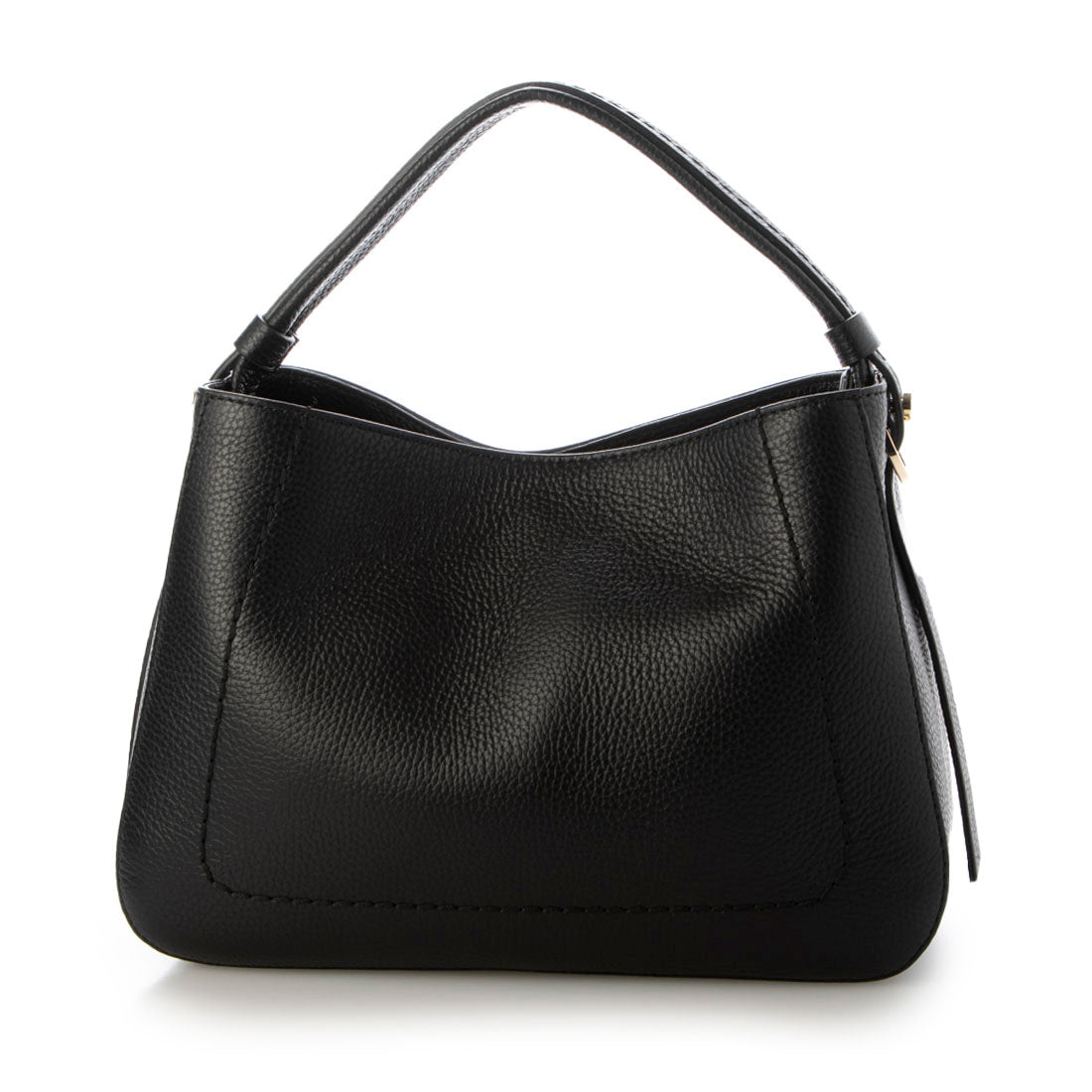 ロリステッラ LORISTELLA シュリンクレザーハンドバッグ,ブラック