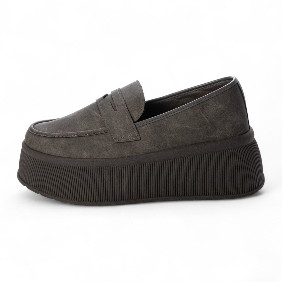 ラブハンター LoveHunter 厚底ウェッジソールローファー / 2227 (グレー) グレー