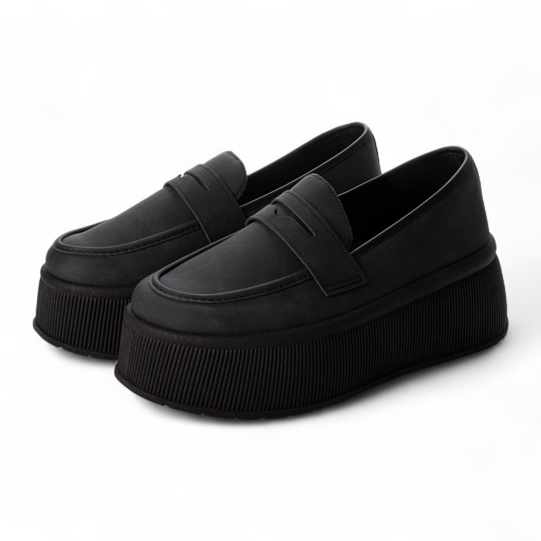 ラブハンター LoveHunter 厚底ウェッジソールローファー / 2227 (ブラック) ブラック