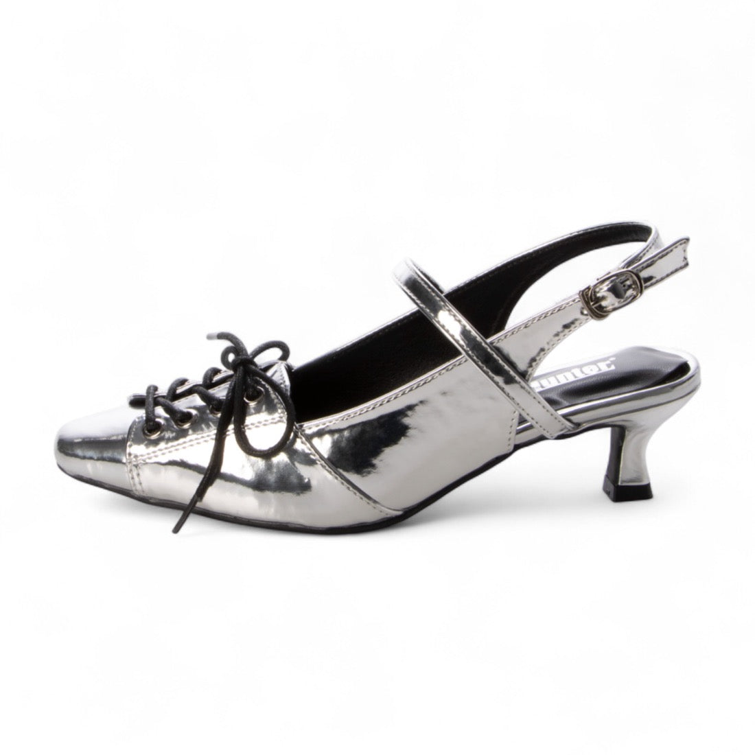ラブハンター LoveHunter レースアップスリングバックパンプス / 2241 (シルバー) シルバー