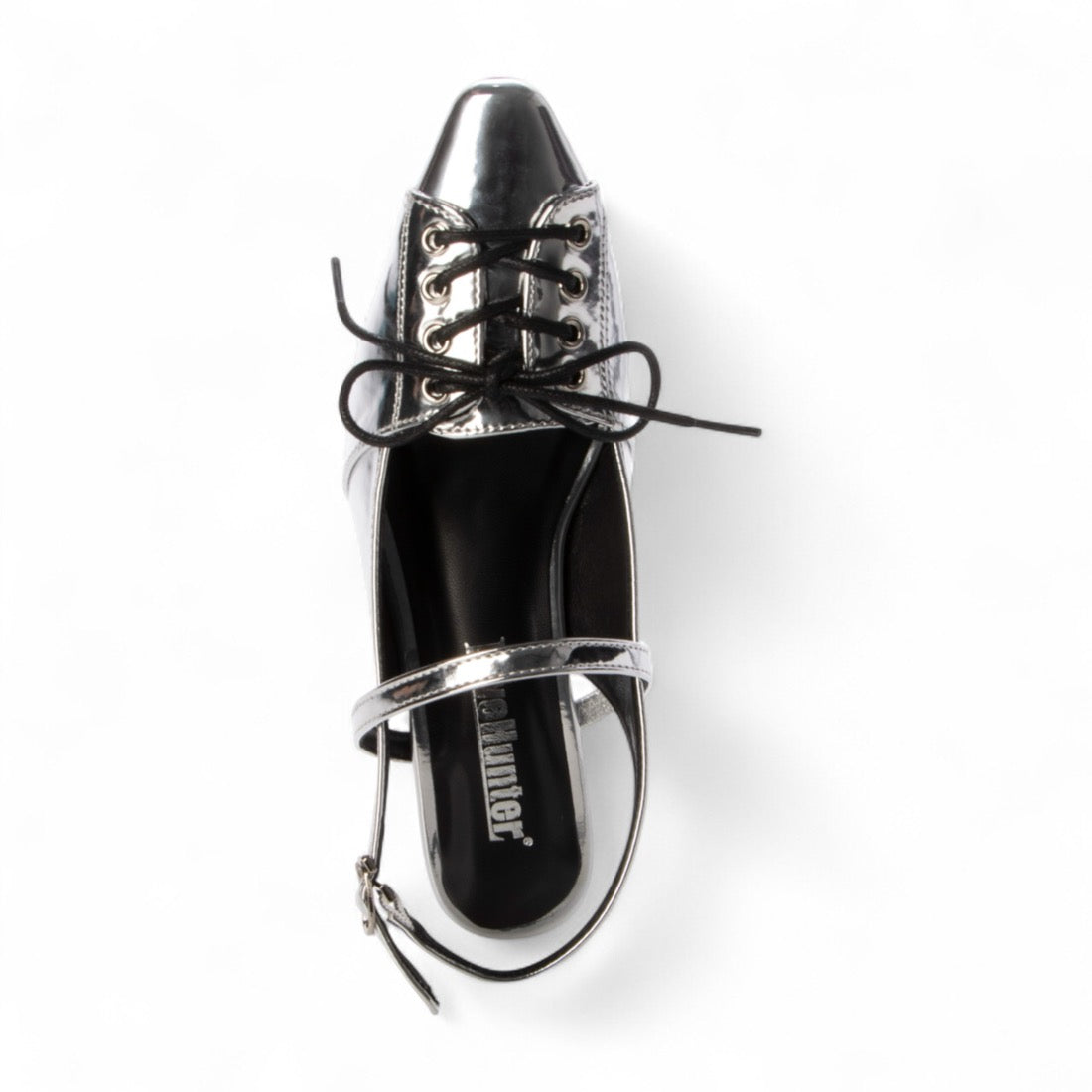 ラブハンター LoveHunter レースアップスリングバックパンプス / 2241 (シルバー) シルバー