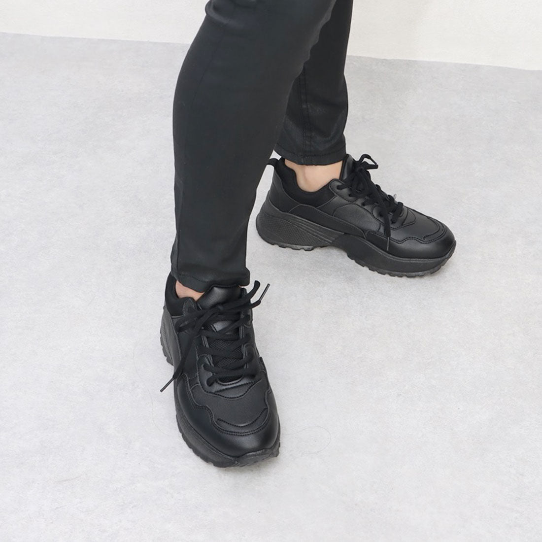 LoveHunter Thick-soled Dad Lace-up Sneakers/1536