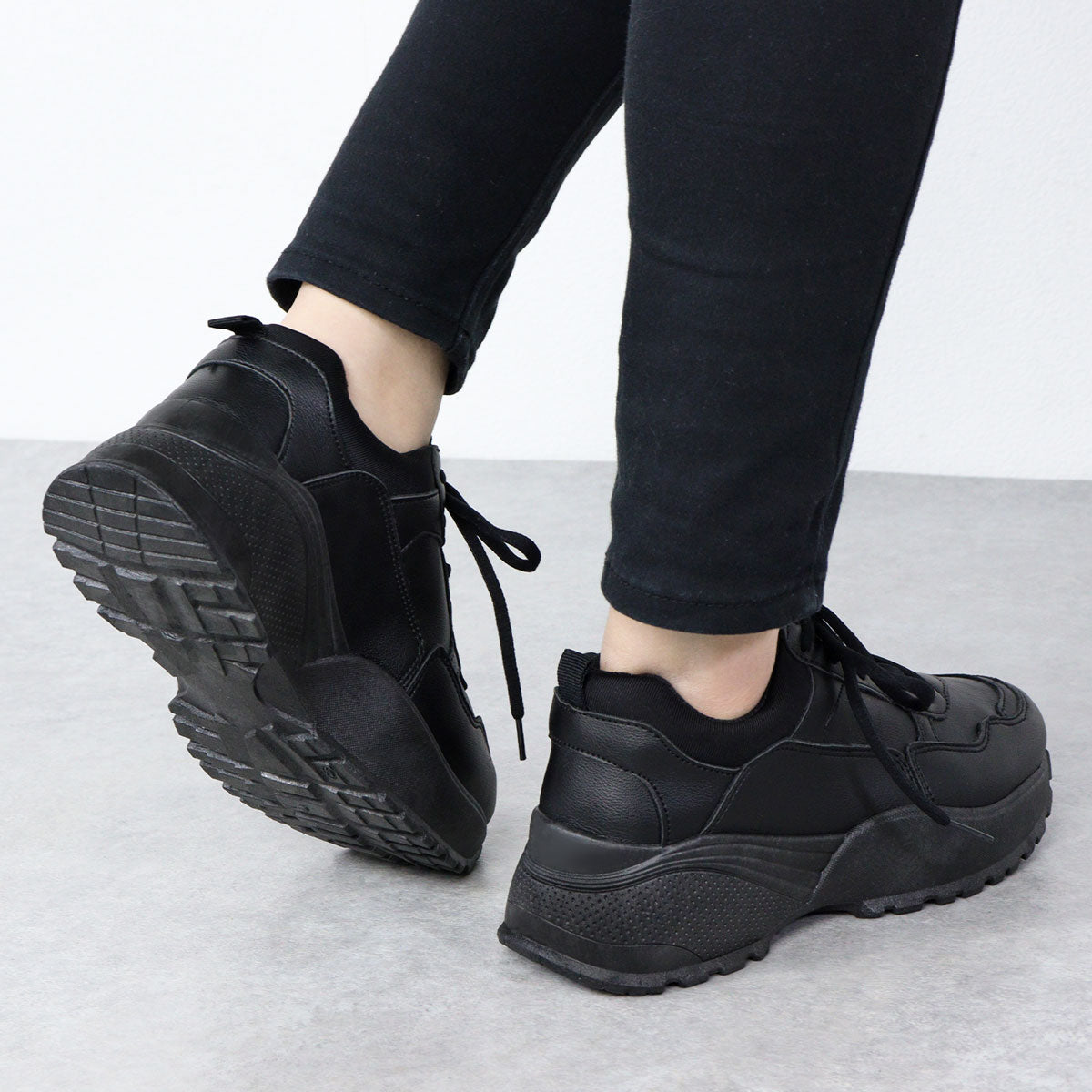 LoveHunter Thick-soled Dad Lace-up Sneakers/1536